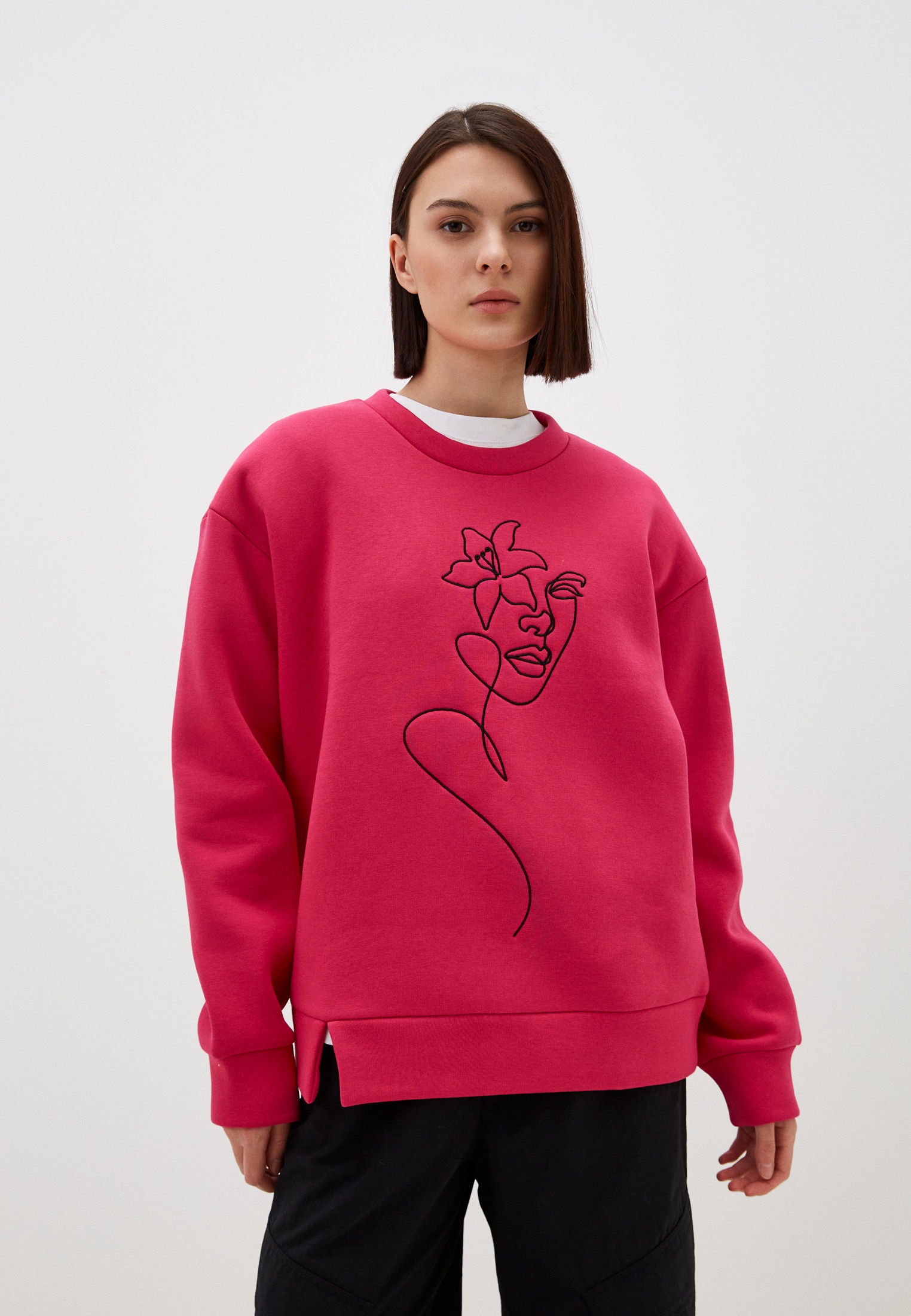 Женские свитшоты Dellione 332-424 fuchsia