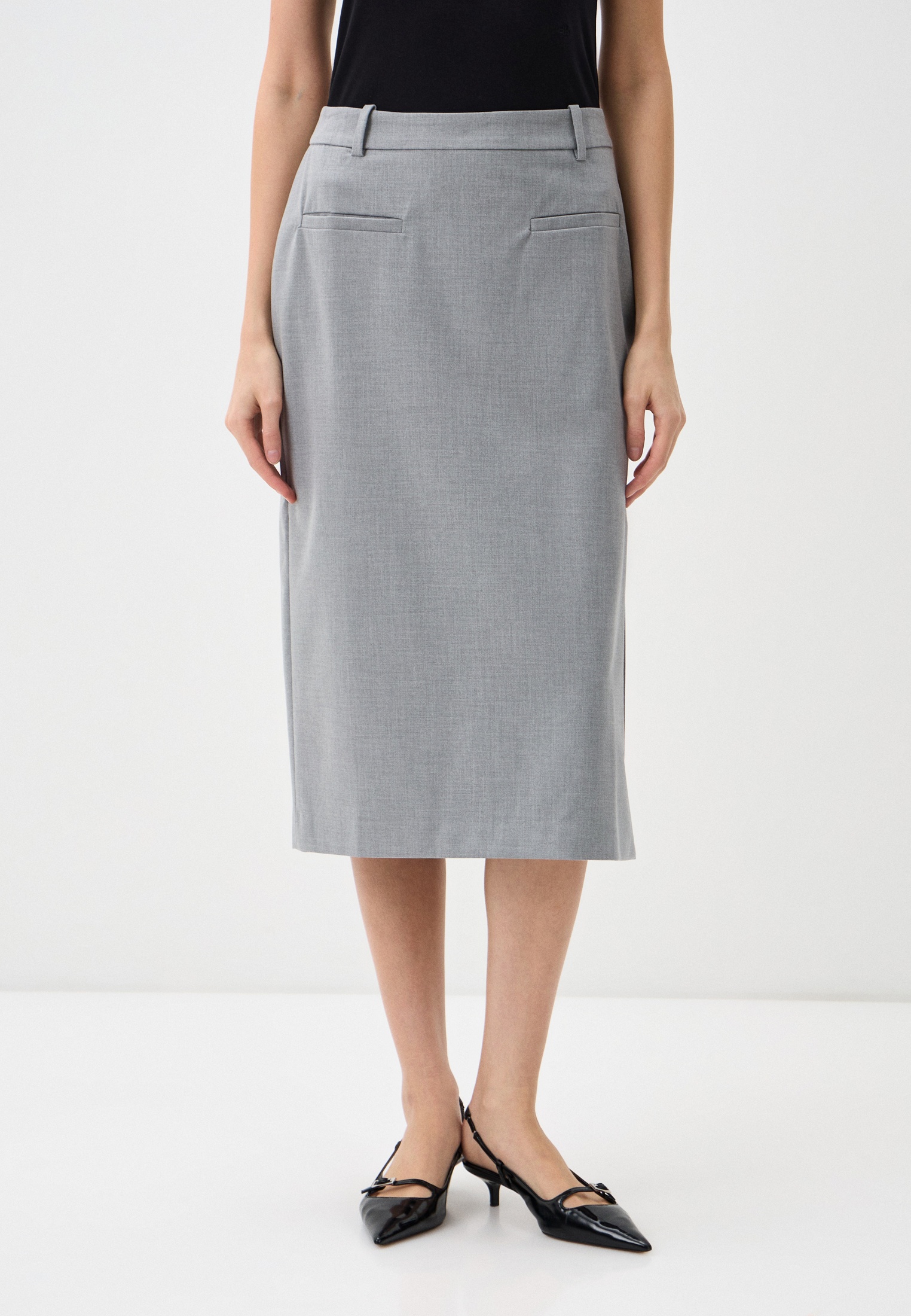 Юбка Baon (Баон) B4725003-GREY ASPHALT MELANGE