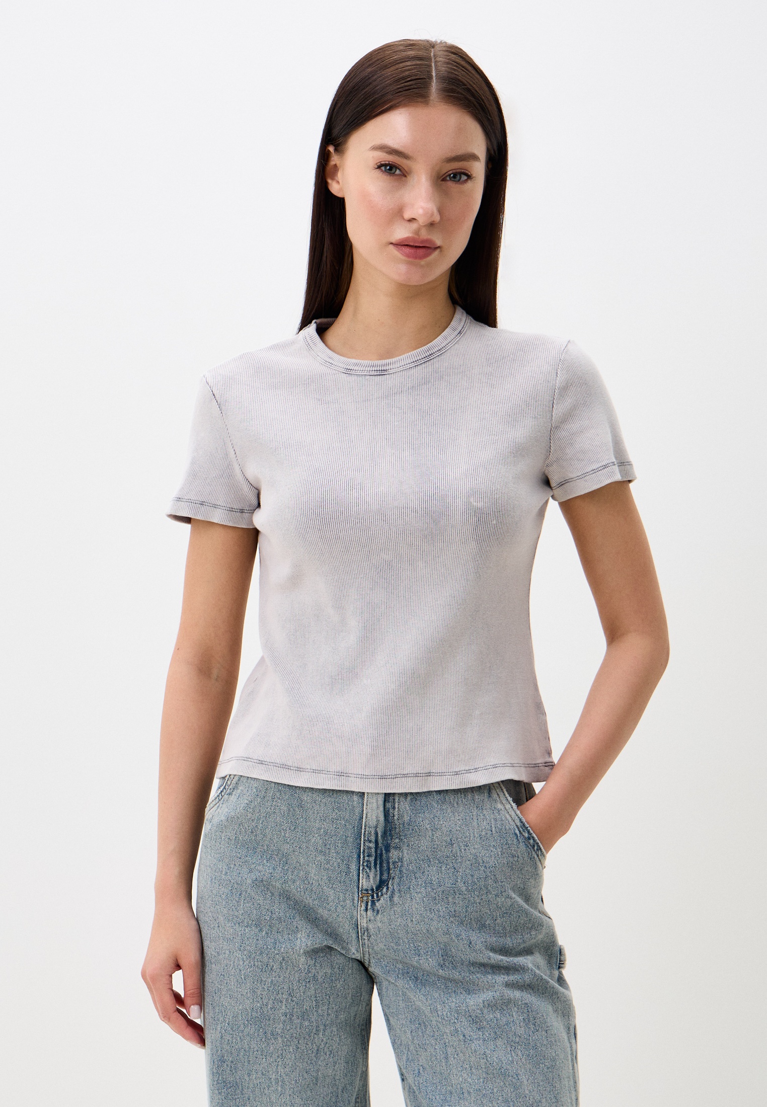 Футболка с коротким рукавом MARK FORMELLE 112935/24-ОБР29312Ц-1/ACID WASH серый