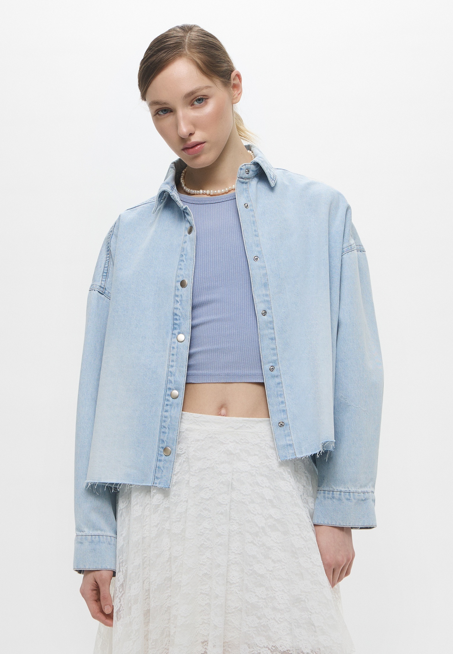 Женские джинсовые рубашки Befree (Бифри) Рубашка джинсовая Befree