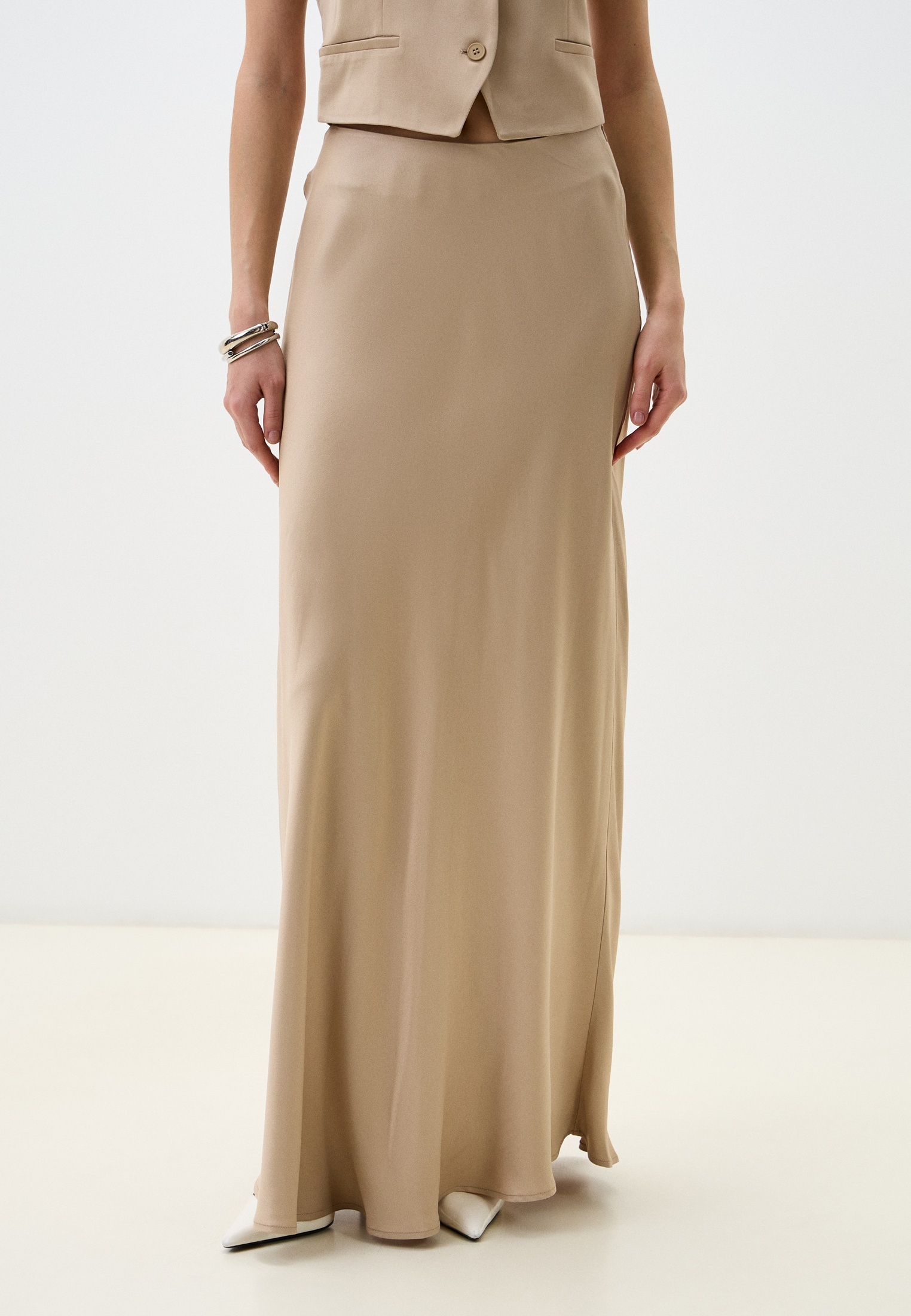 Широкая юбка Luisa Wang LWWL-035024-бежевый
