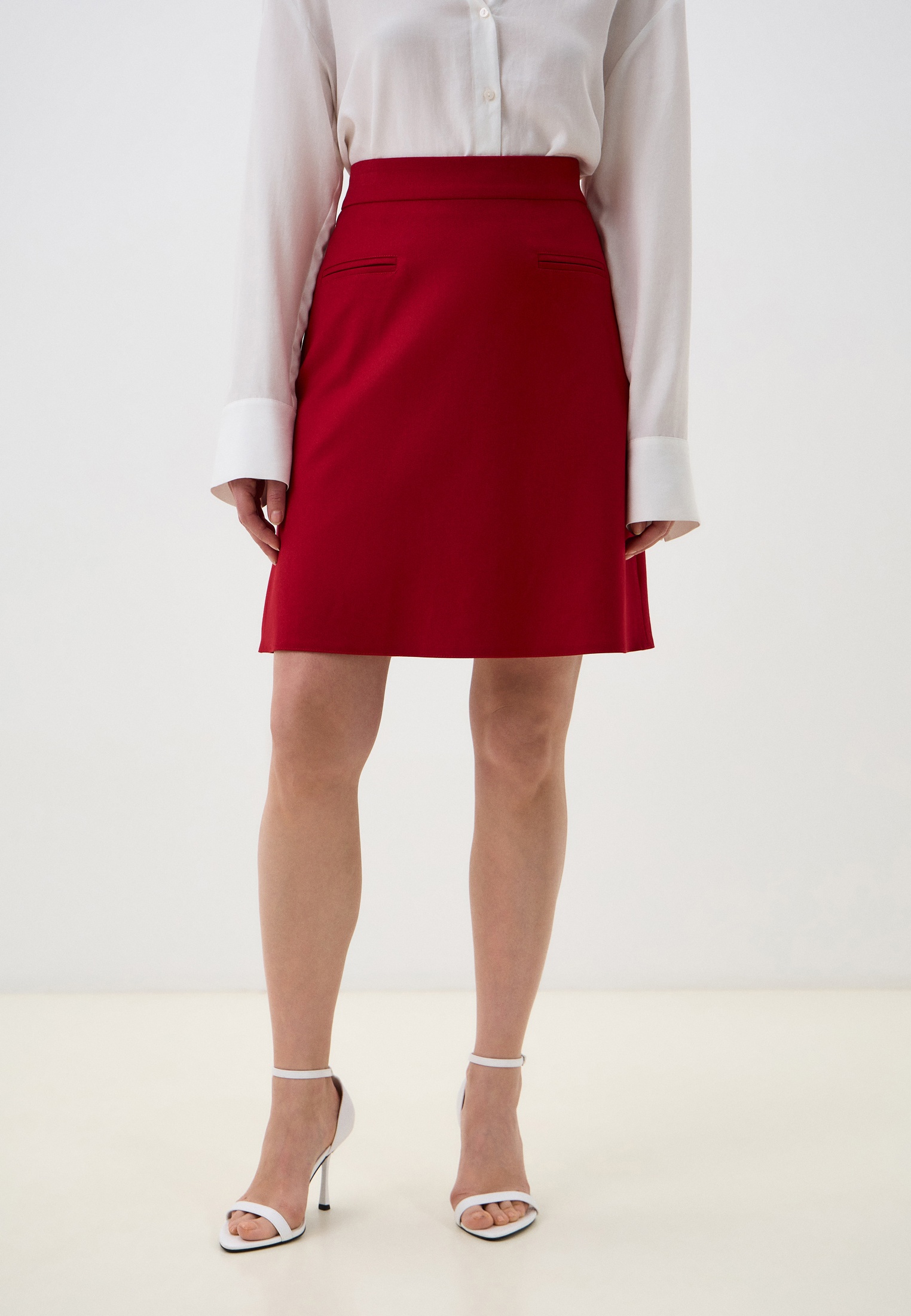 Широкая юбка shovsvaro 549д-1/красный0