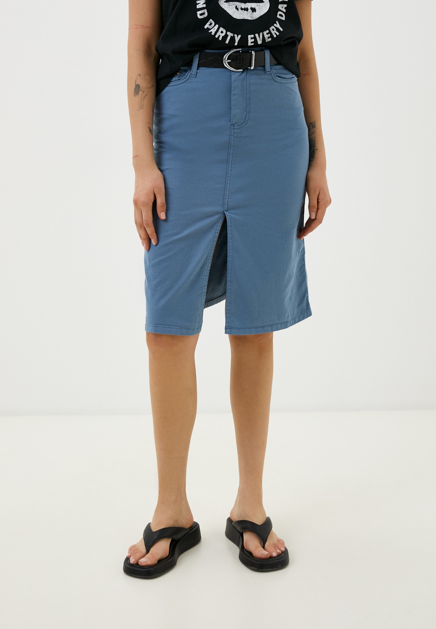 Широкая юбка Vitacci (Витачи) EF24007-05_голубой_26