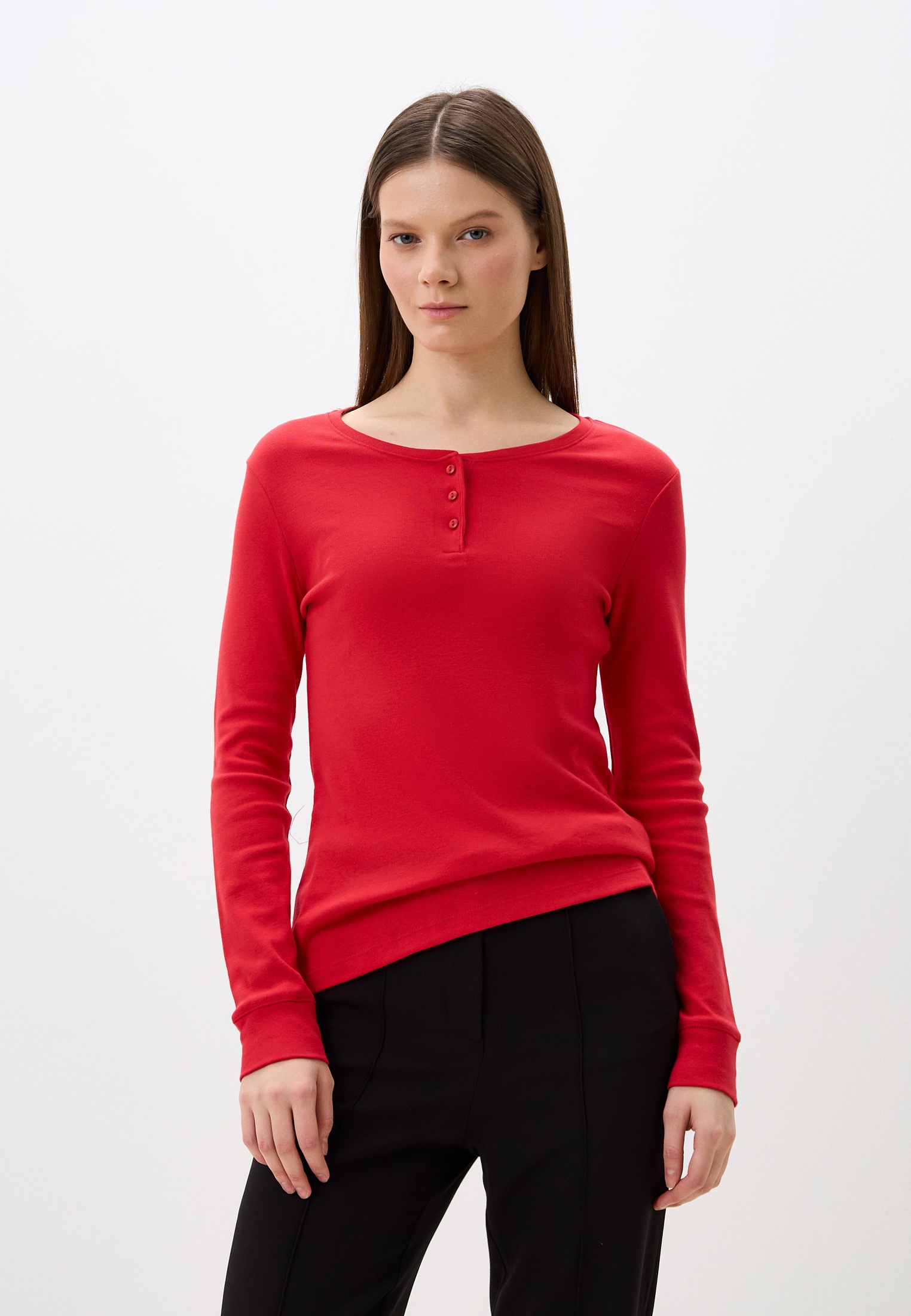 Футболка с длинным рукавом MARK FORMELLE 502624/24-30459Ц-1/красный-L