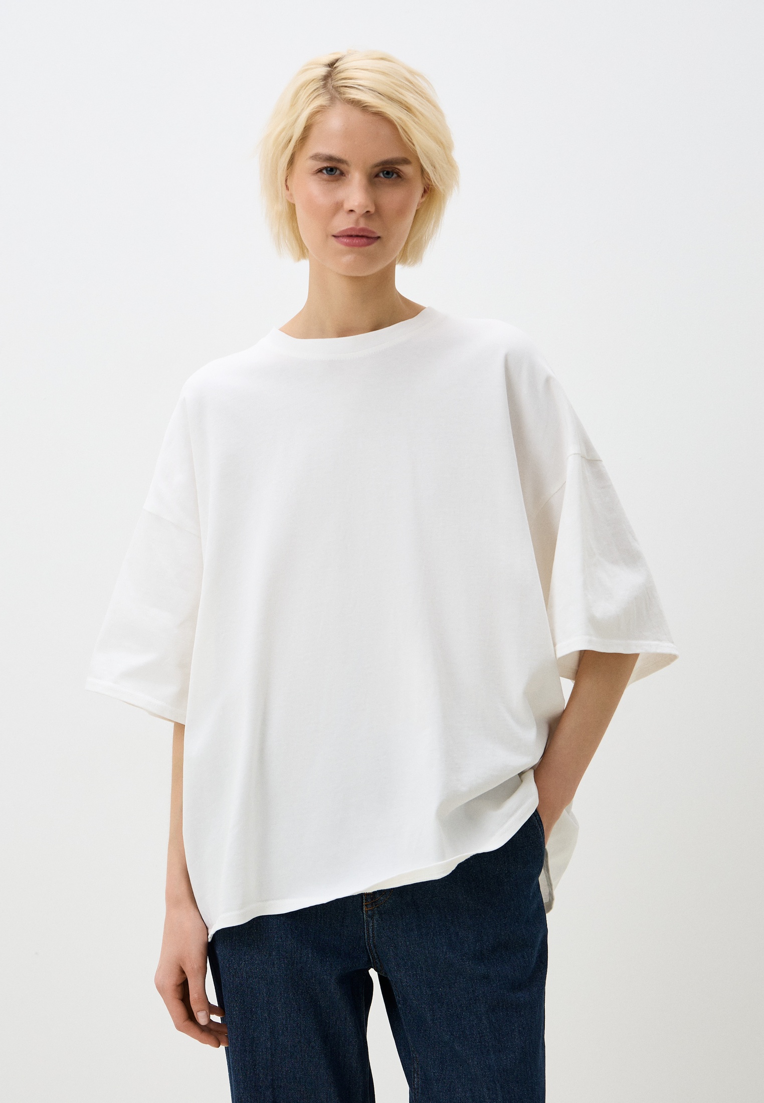 Футболка с коротким рукавом Lookonline ЦБ-00009035Белый