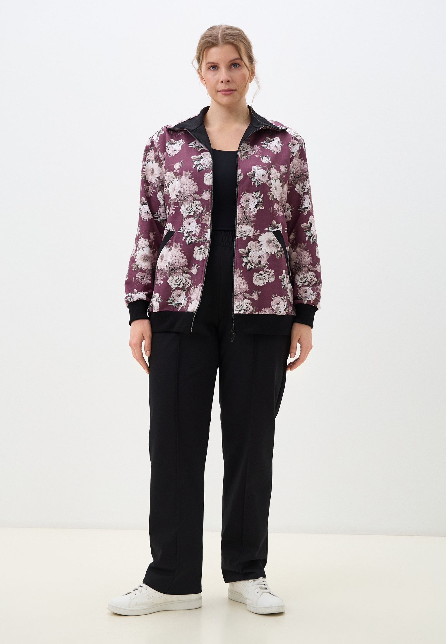 Спортивный костюм Агапэ 3066-бургунди,черный