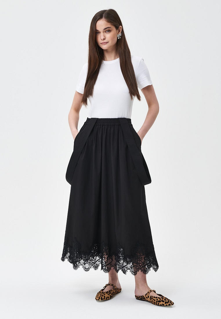 Широкая юбка Lelio 051-Черный