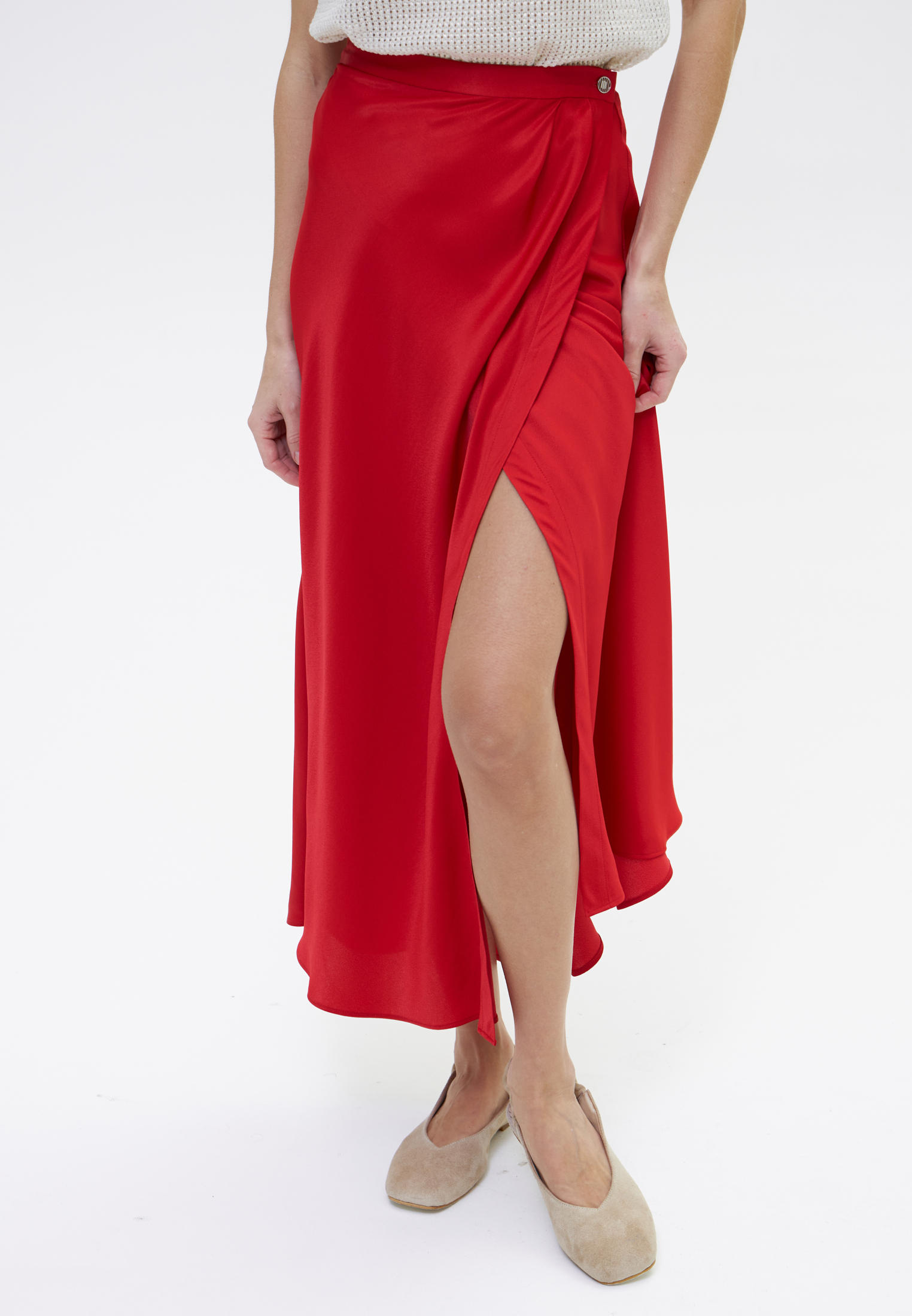 Широкая юбка Bersenbrand 232204/Красный