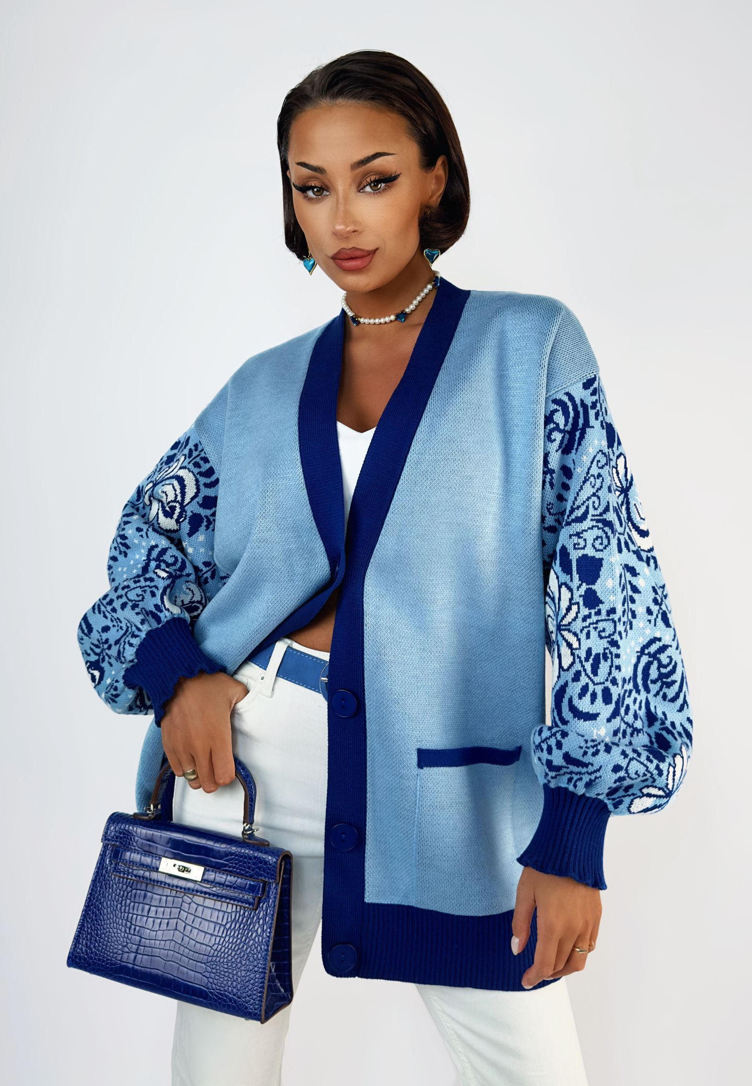 Кардиган Veshalka VS-273/голубой