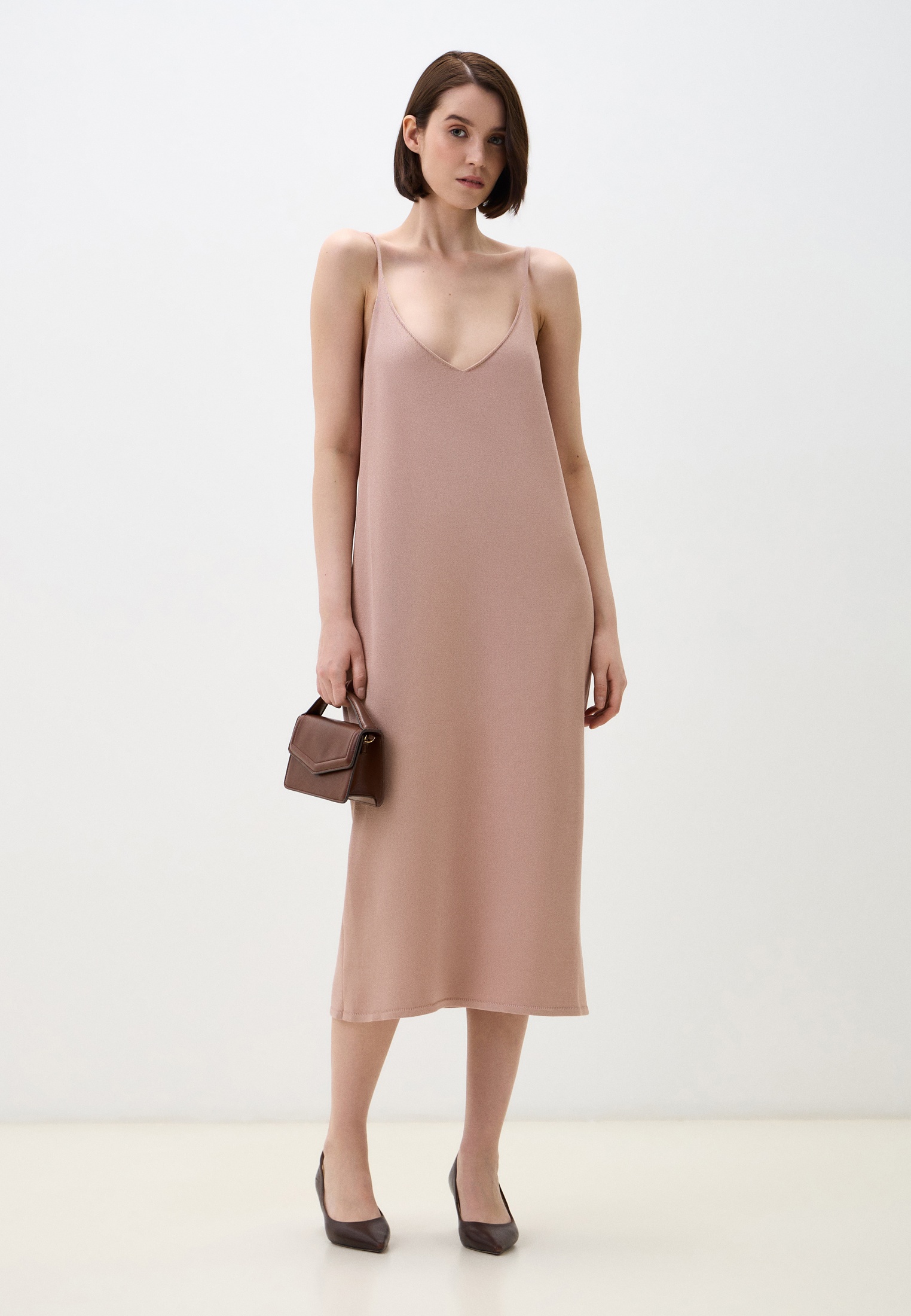 Вязаное платье Ummami 90000109-кэмел