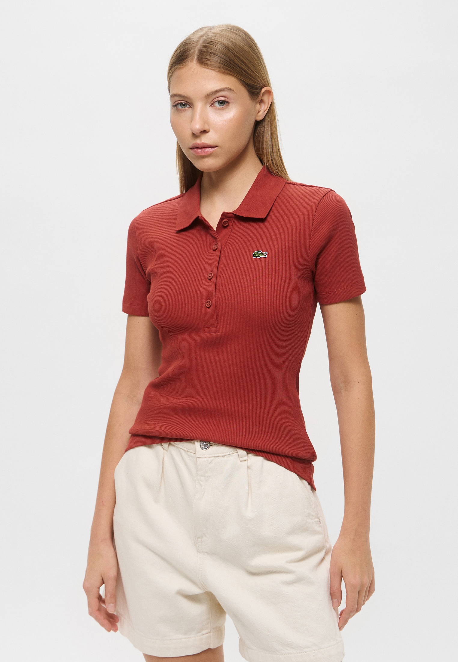 Женские поло Lacoste (Лакост) DF5377AFS