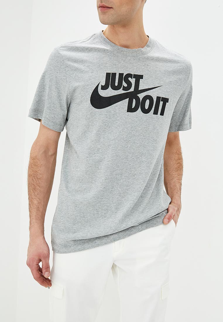 Футболка мужская Nike (Найк) AR5006 цвет серый купить за 2999 руб.