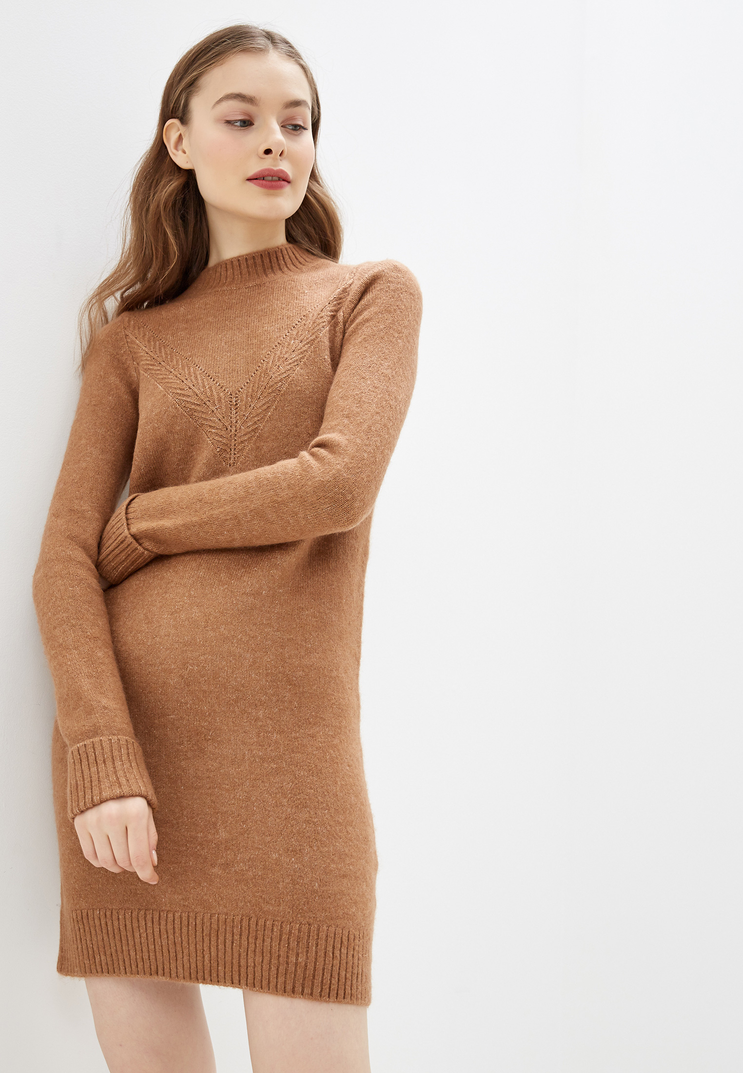 Gina Laura Cardigan Ajour cascata Colletto Corto Beige Nuovo