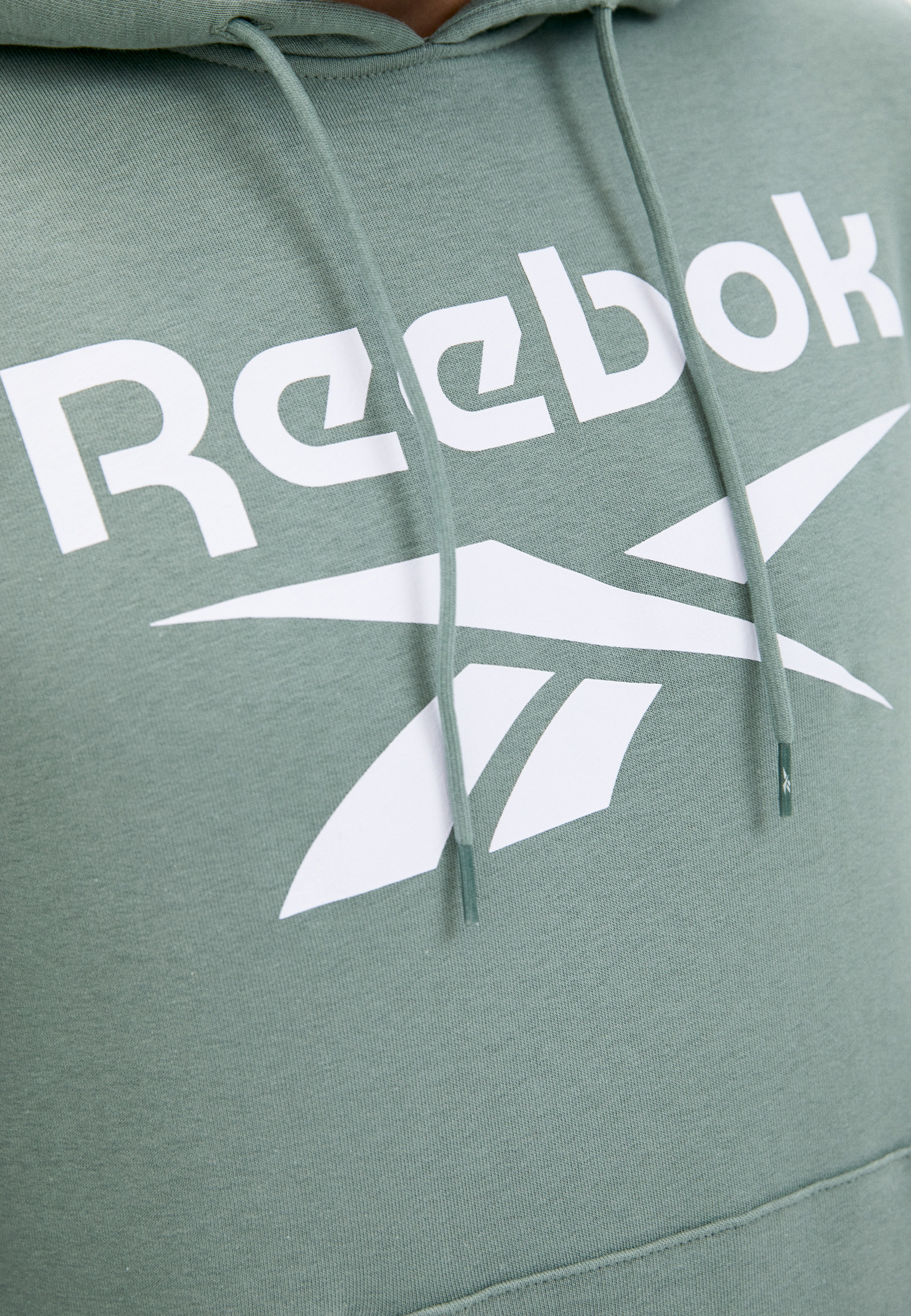 Толстовка мужская Reebok (Рибок) GI8507 цвет зеленый купить за 3989 руб.