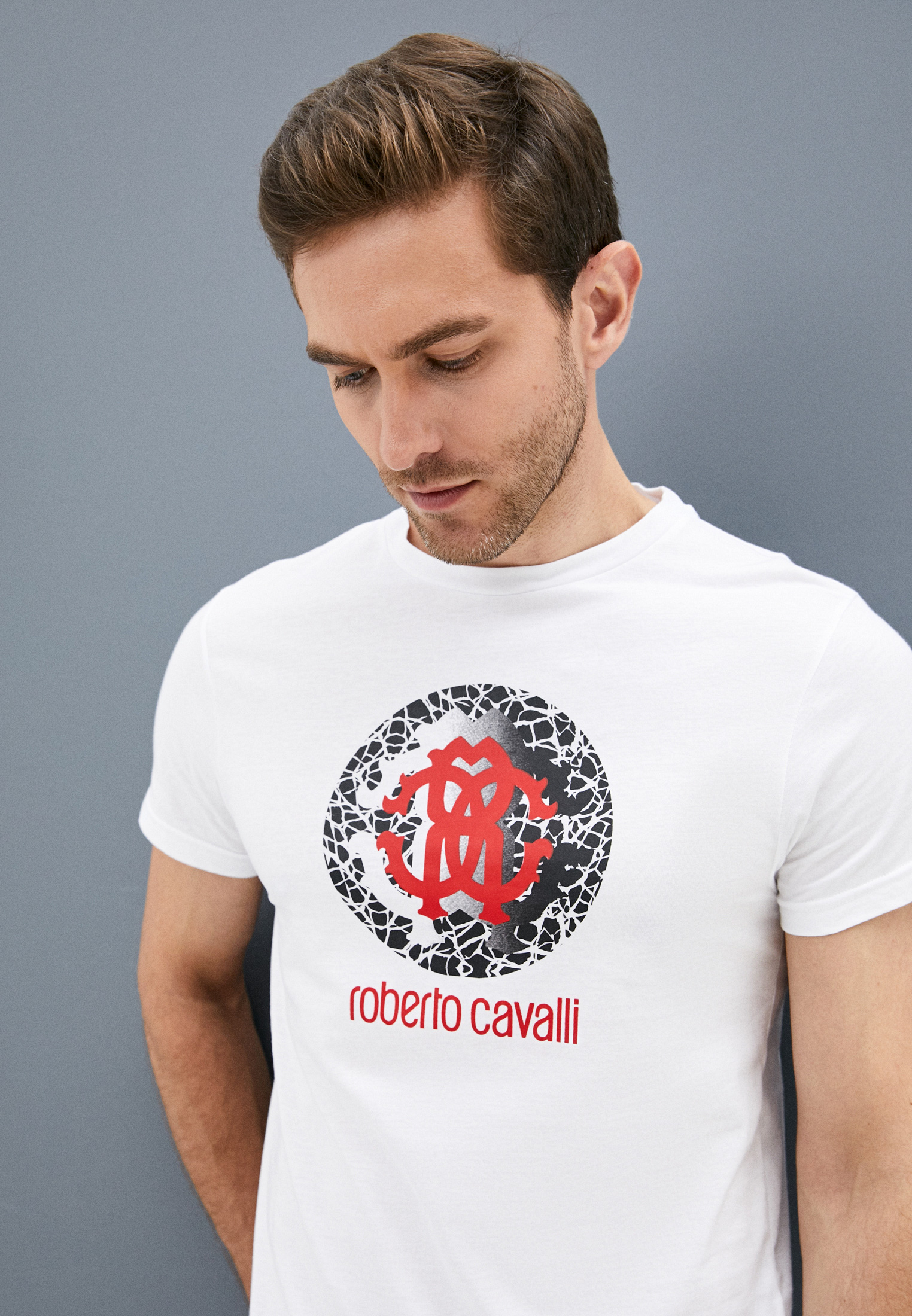 Мужская футболка Roberto Cavalli (Роберто Кавалли) HSH01T: изображение 2