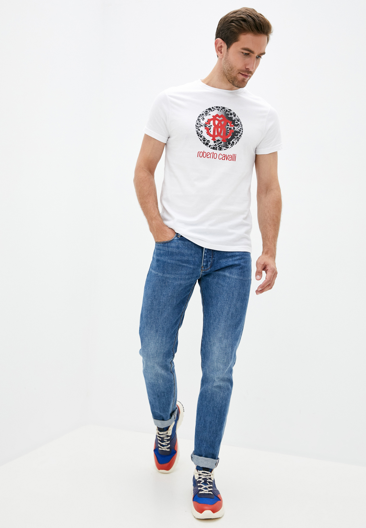 Мужская футболка Roberto Cavalli (Роберто Кавалли) HSH01T: изображение 3