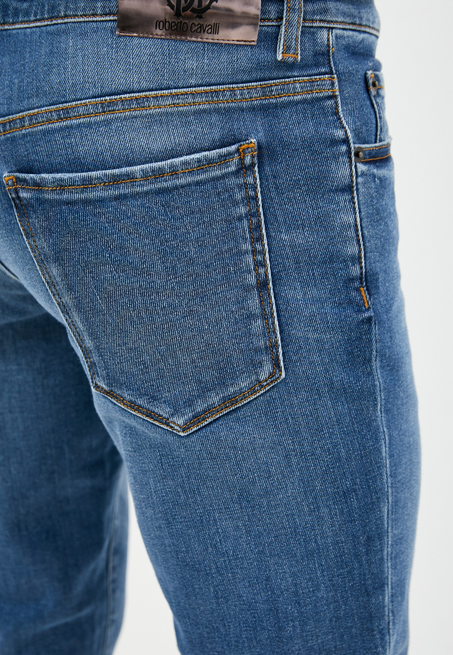 Мужские прямые джинсы Roberto Cavalli (Роберто Кавалли) GSJ201A3740: изображение 5