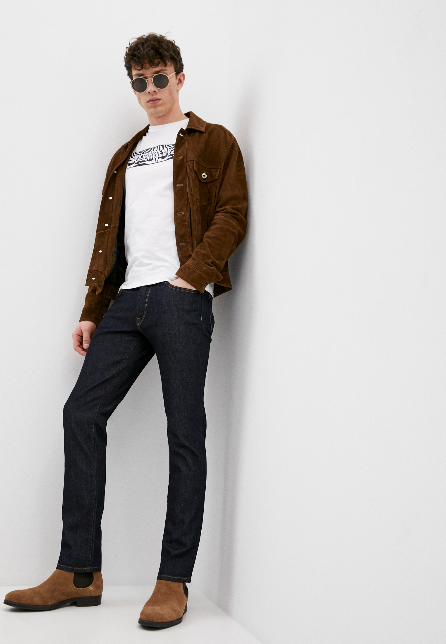 Мужские прямые джинсы Roberto Cavalli (Роберто Кавалли) GSJ201A3800: изображение 3