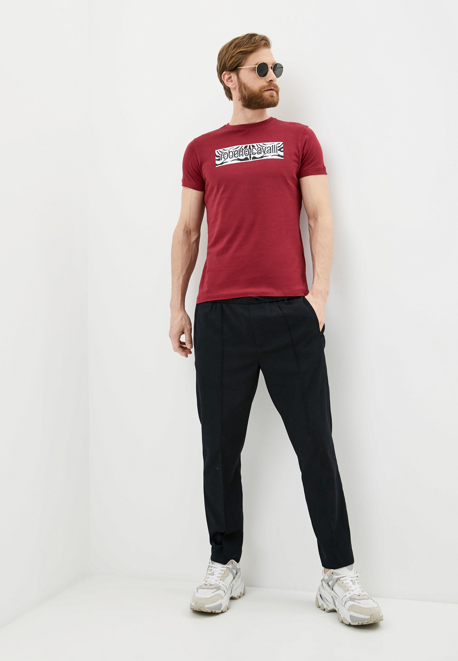 Мужская футболка Roberto Cavalli (Роберто Кавалли) HST60EA0270: изображение 3