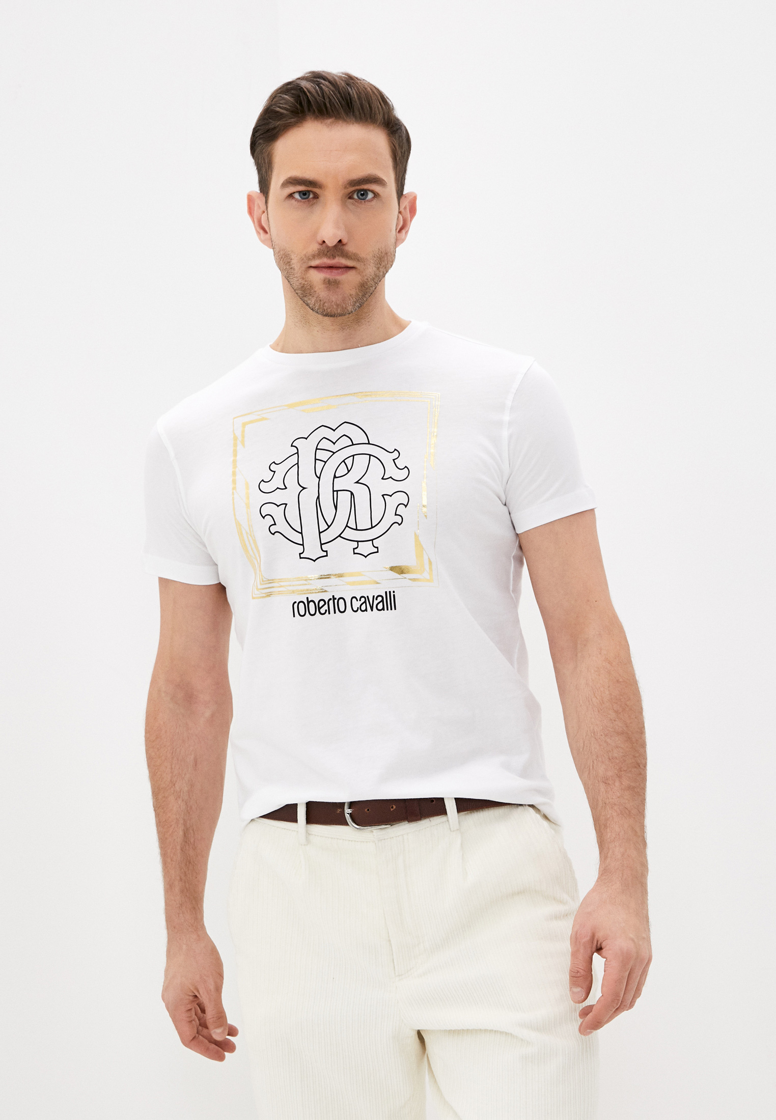 Мужская футболка Roberto Cavalli (Роберто Кавалли) HST63EA0270: изображение 1