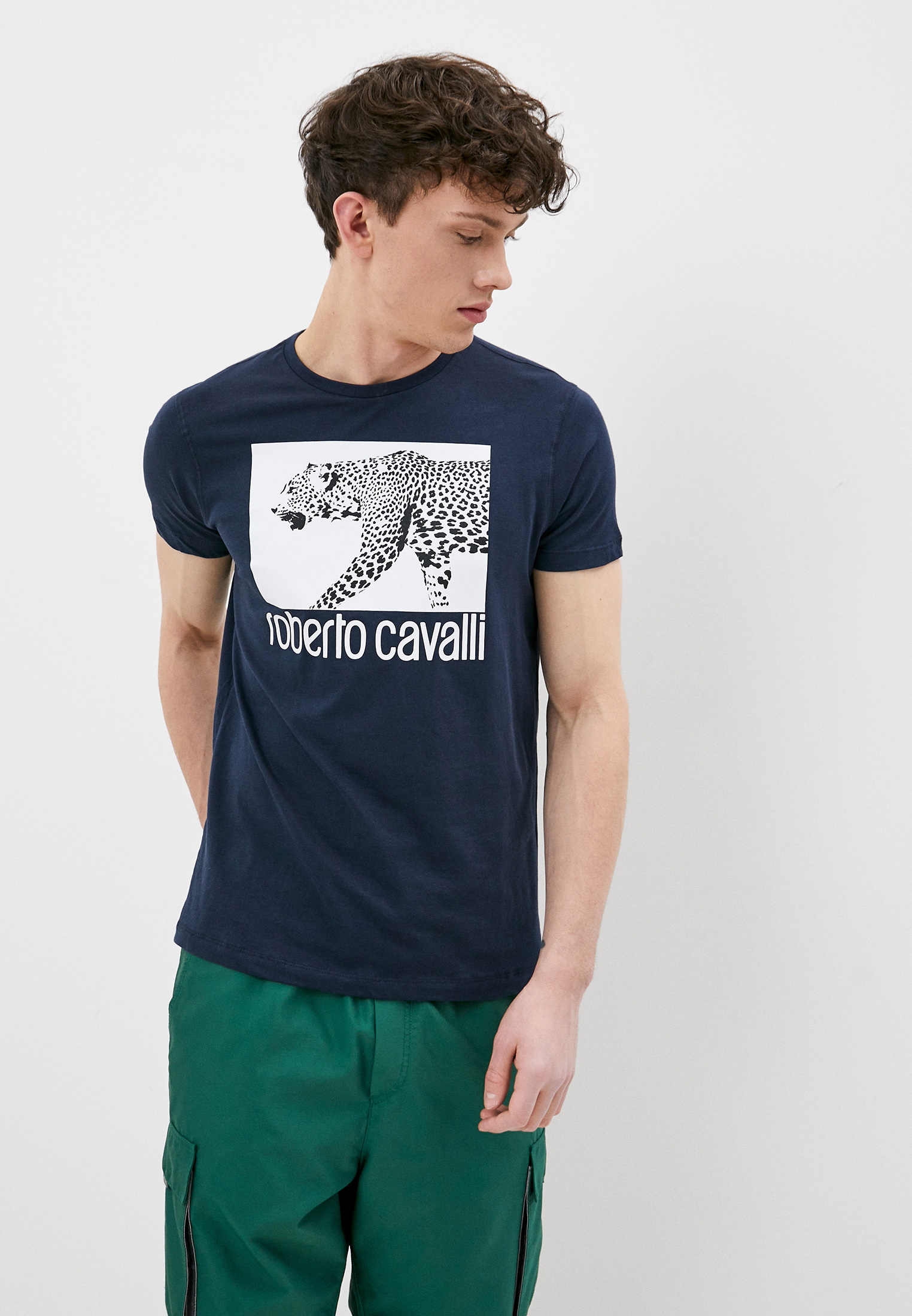 Мужская футболка Roberto Cavalli (Роберто Кавалли) HST67EA0270: изображение 6