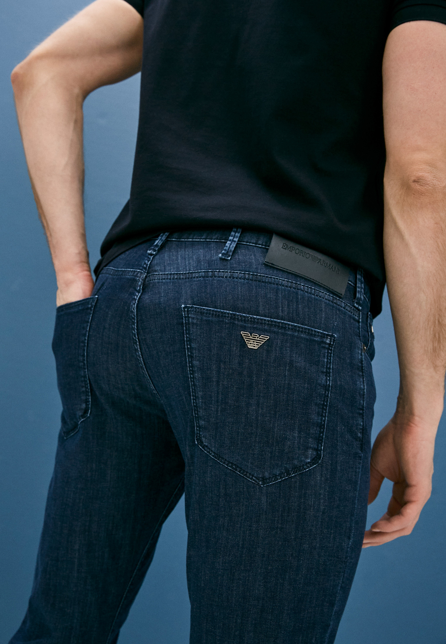 Мужские зауженные джинсы Emporio Armani (Эмпорио Армани) 3K1J061D5PZ: изображение 2