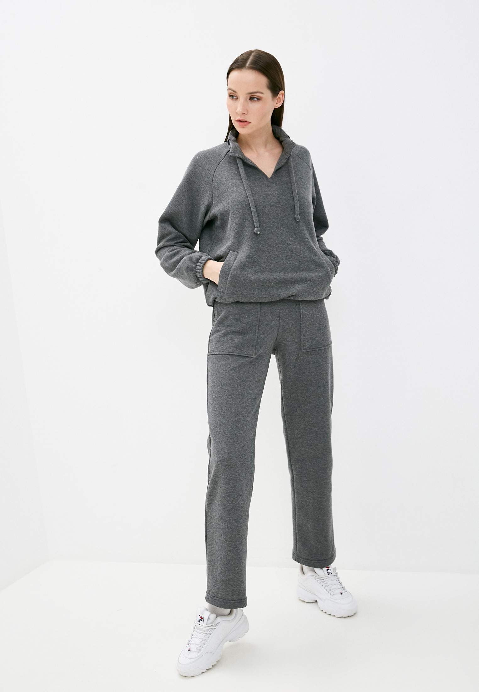 Купить Серый Спортивный Костюм Женский