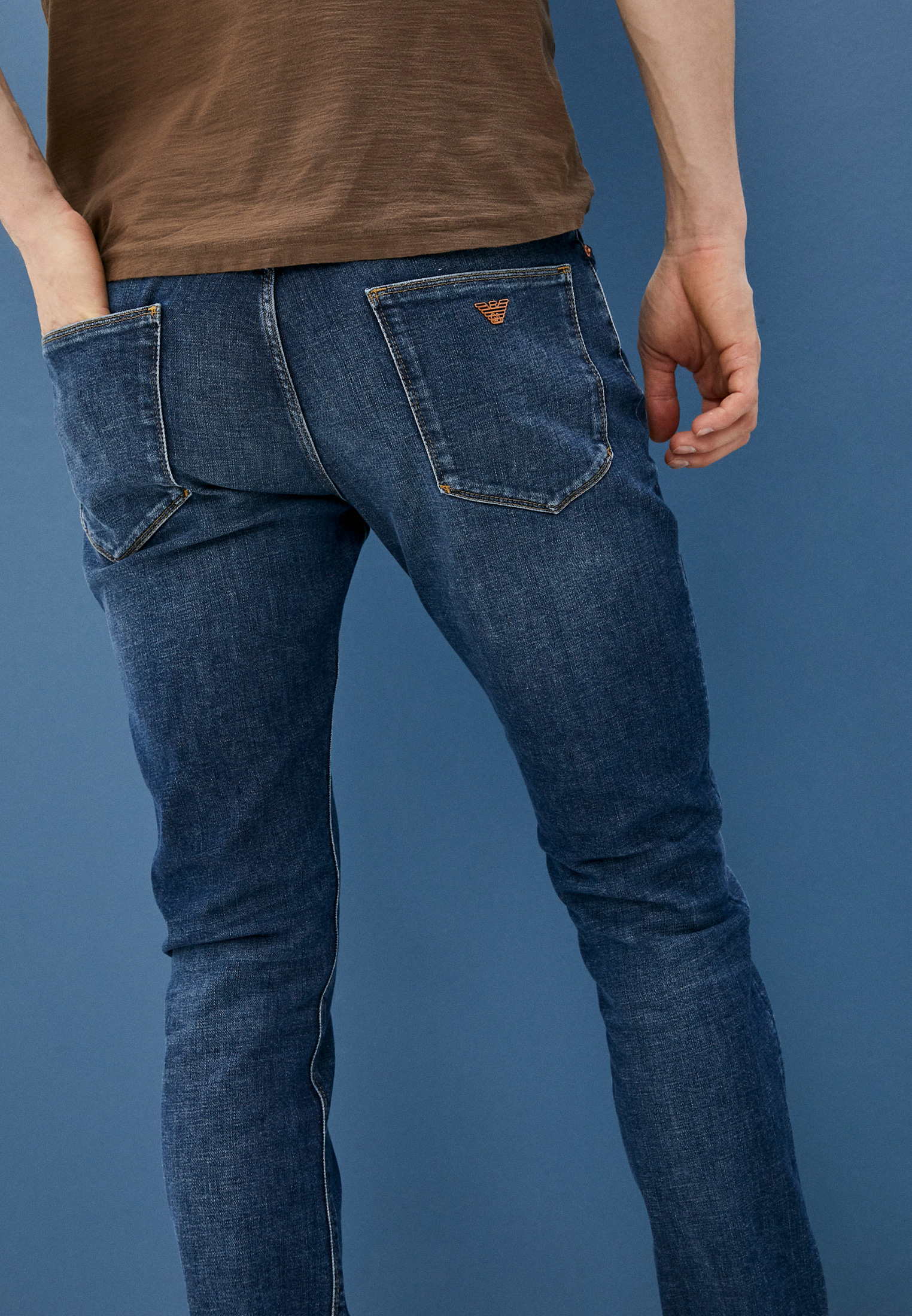 Мужские зауженные джинсы Emporio Armani (Эмпорио Армани) 3K1J061DY0Z: изображение 2