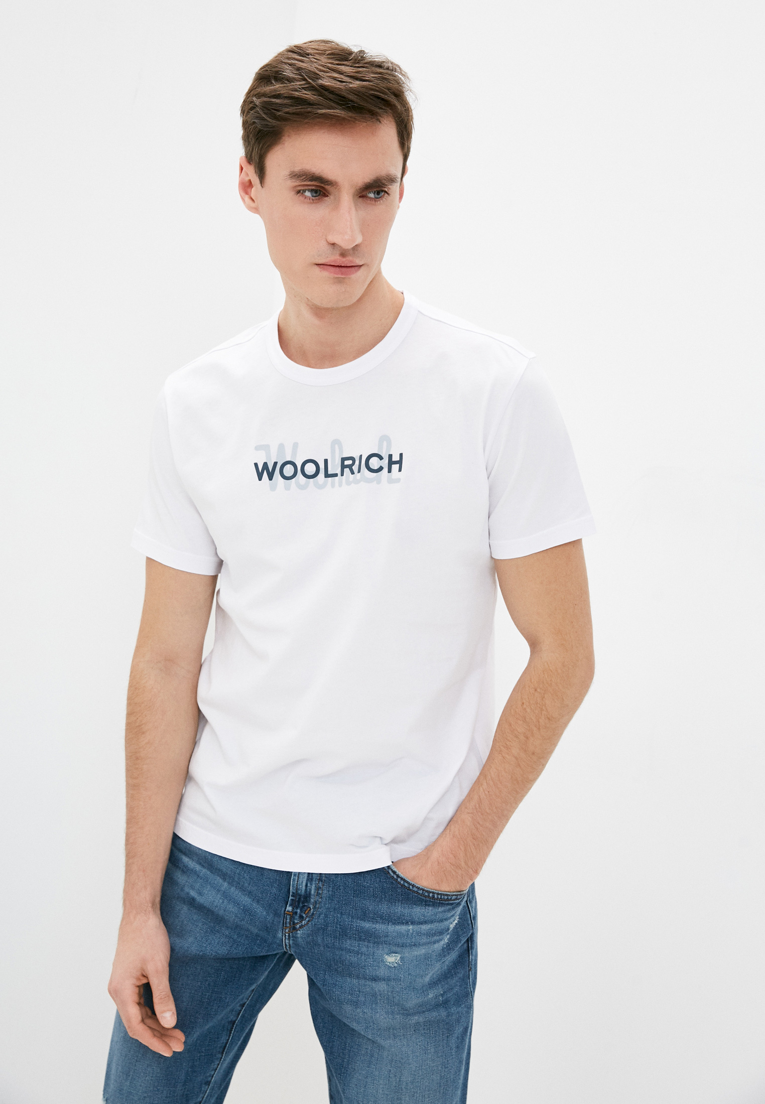 Мужская футболка Woolrich (Вулрич) CFWOTE0048MRUT1486: изображение 1