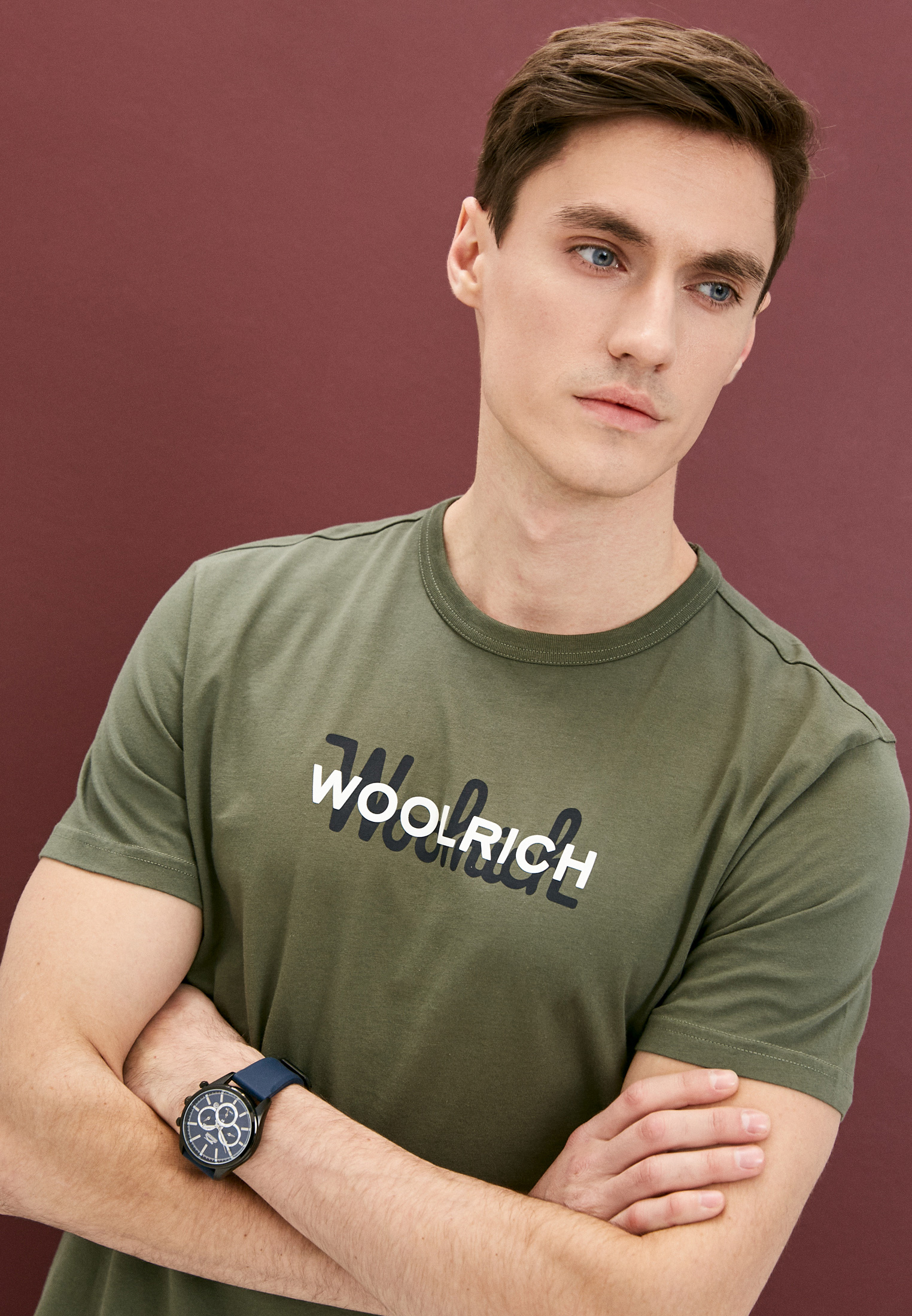 Мужская футболка Woolrich (Вулрич) CFWOTE0048MRUT1486: изображение 2
