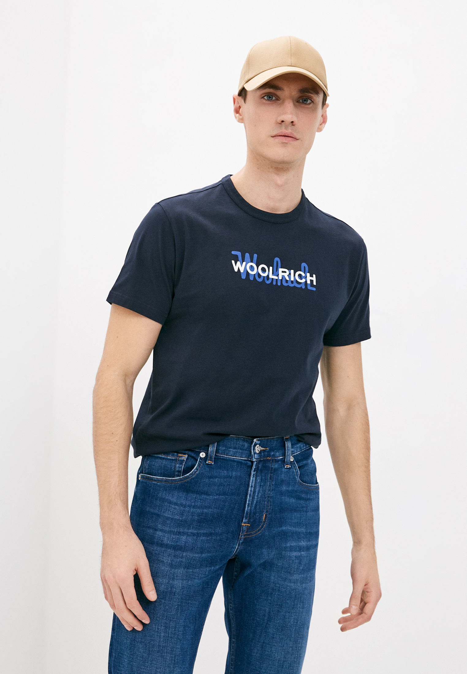 Мужская футболка Woolrich (Вулрич) CFWOTE0048MRUT1486: изображение 1