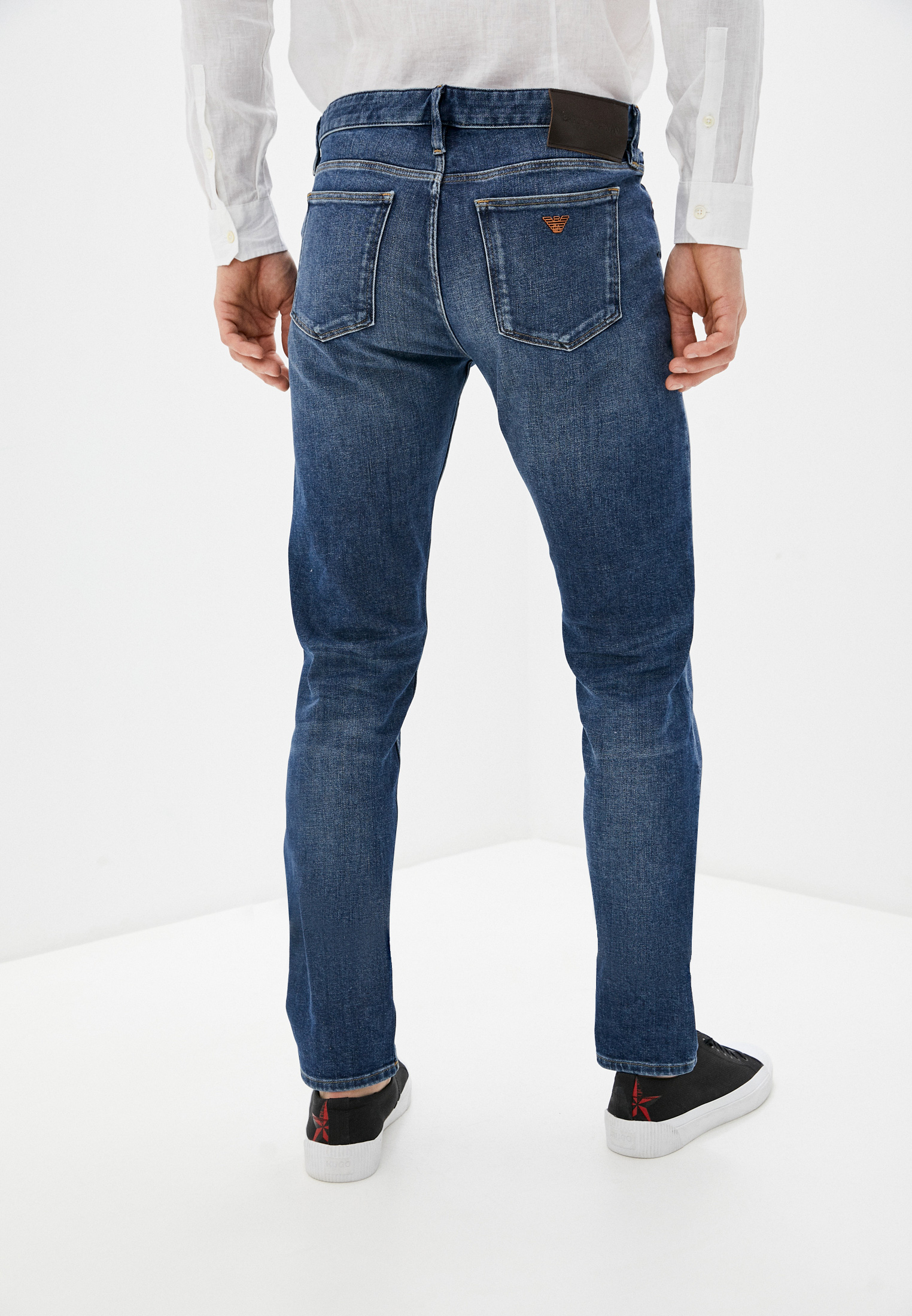 Мужские зауженные джинсы Emporio Armani (Эмпорио Армани) 3K1J751DY0Z: изображение 4