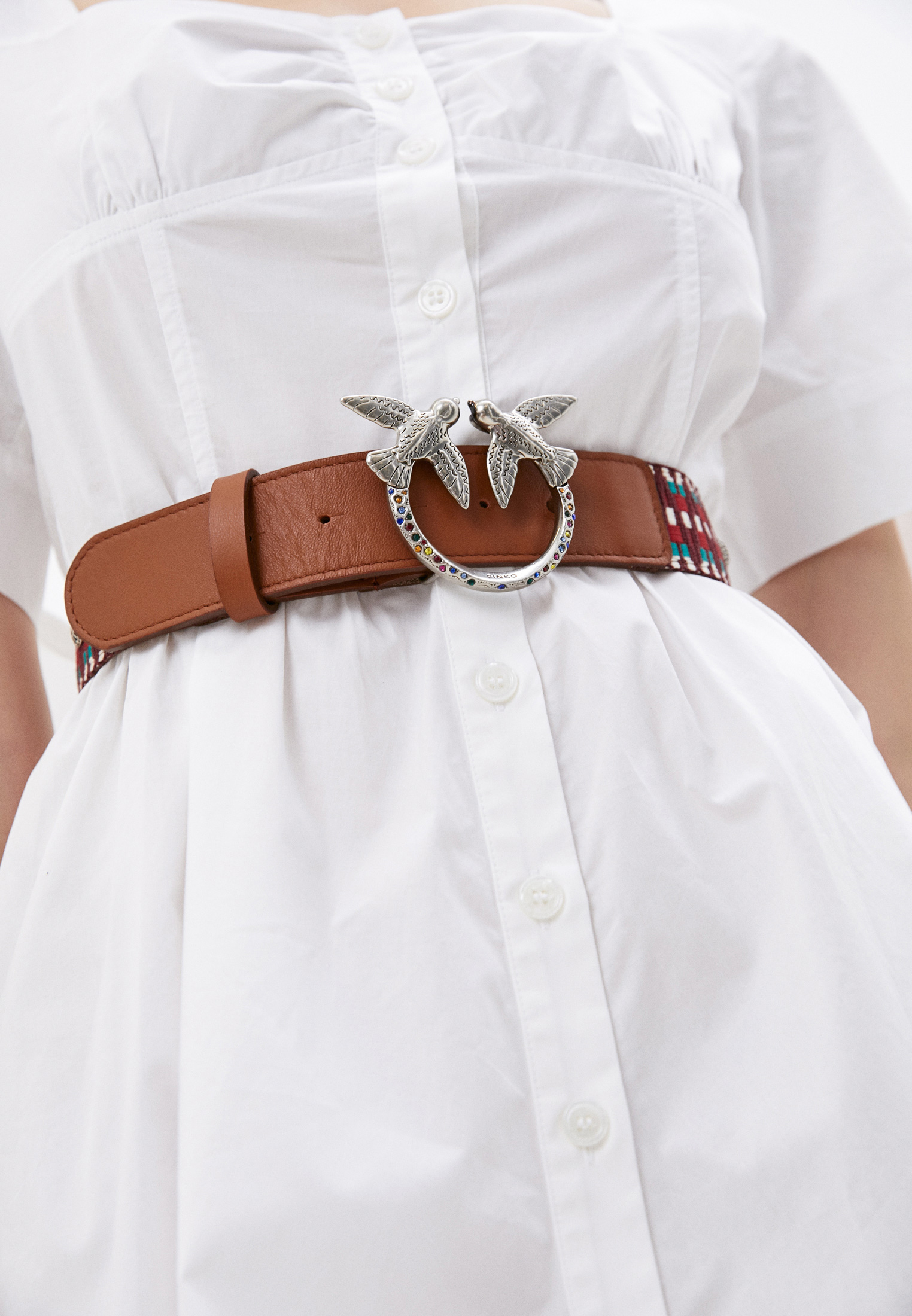 Ремень Пинко С Птичками Купить