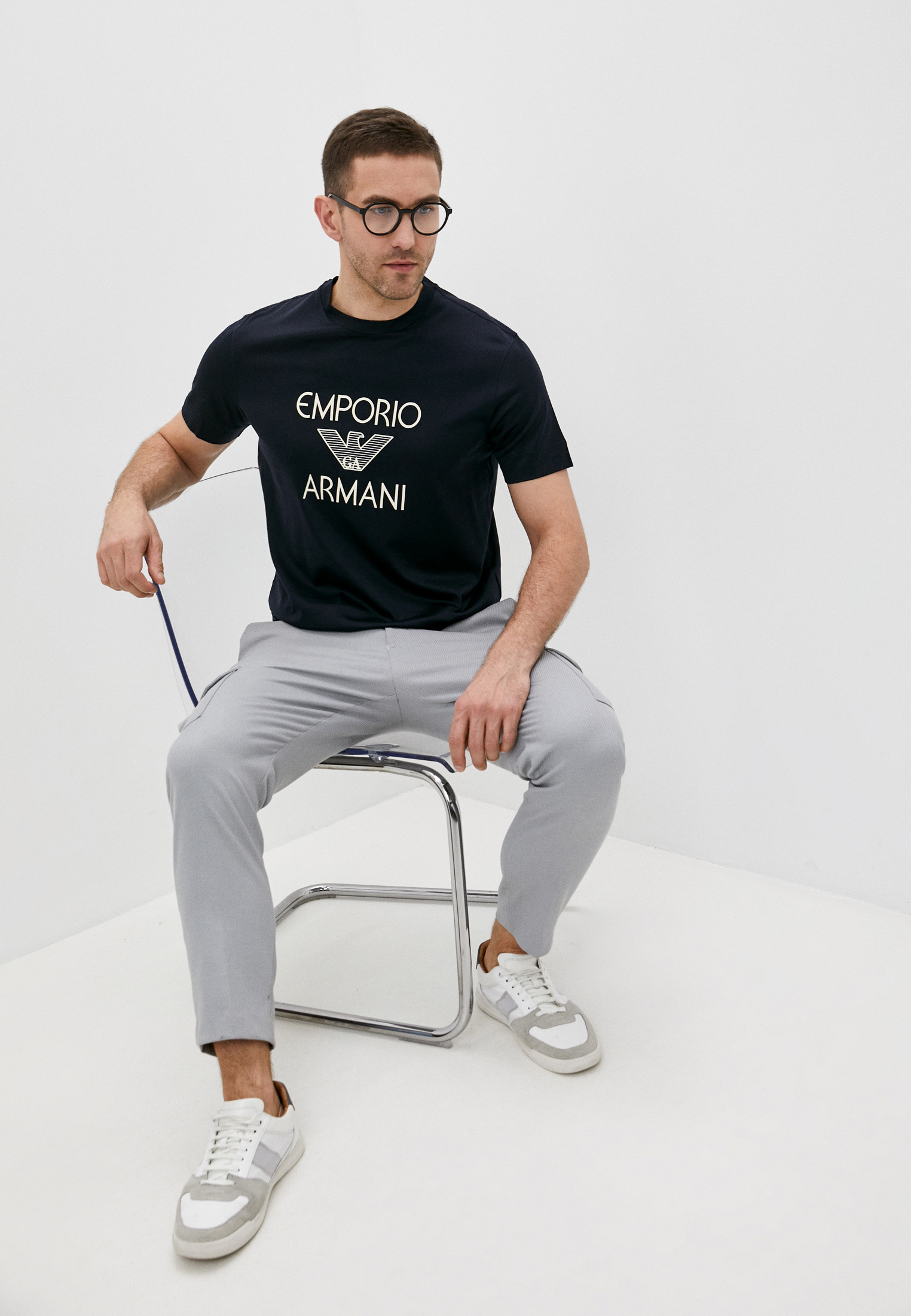 Мужская футболка Emporio Armani (Эмпорио Армани) 3K1TAF1JUVZ: изображение 3