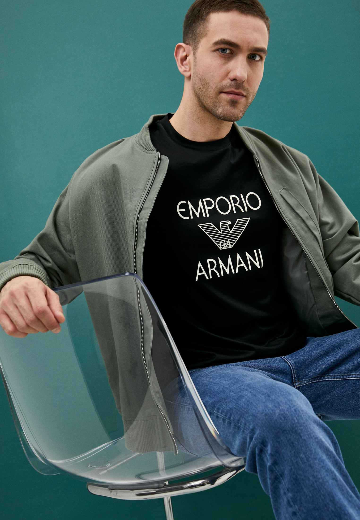 Мужская футболка Emporio Armani (Эмпорио Армани) 3K1TAF1JUVZ: изображение 2