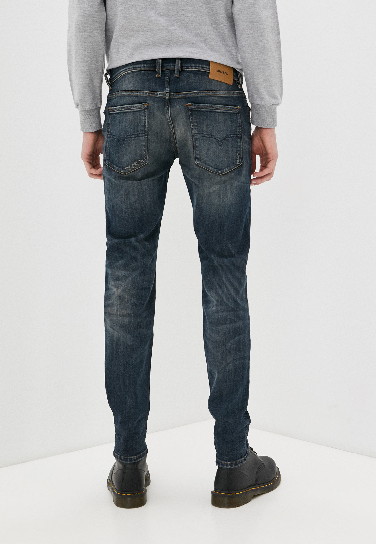 Мужские зауженные джинсы Diesel (Дизель) 00S7VF069DG: изображение 10