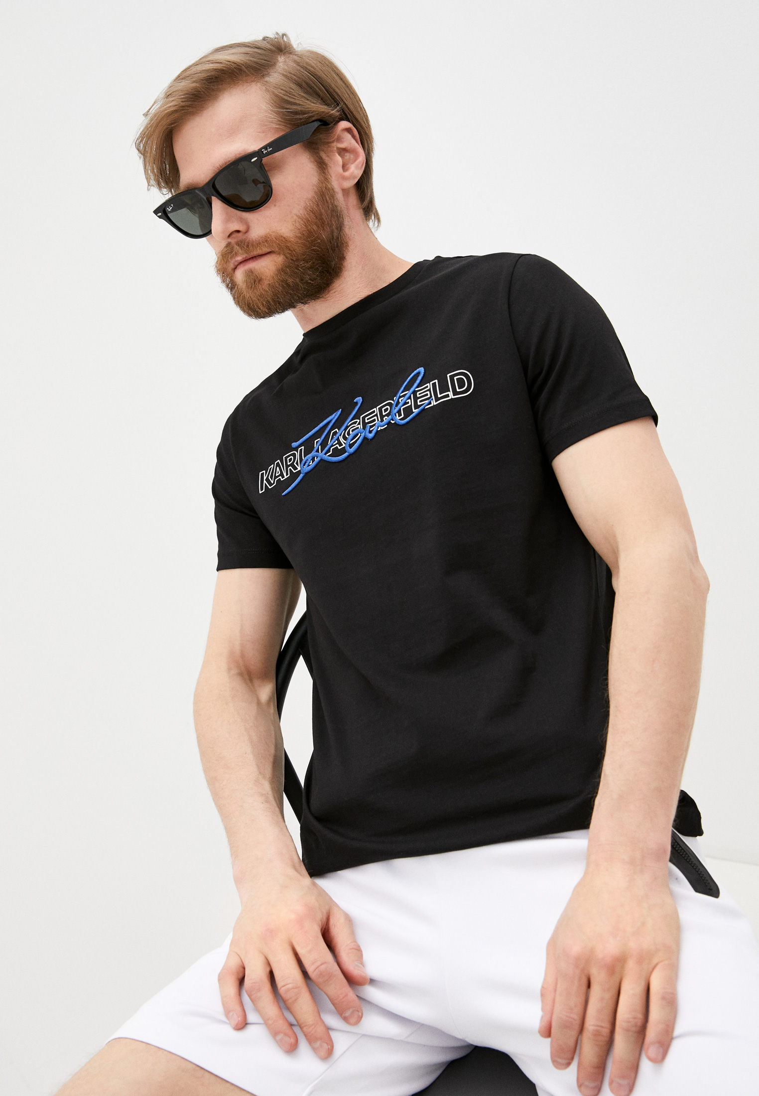 Мужская футболка Karl Lagerfeld (Карл Лагерфельд) 755053 511225: изображение 1