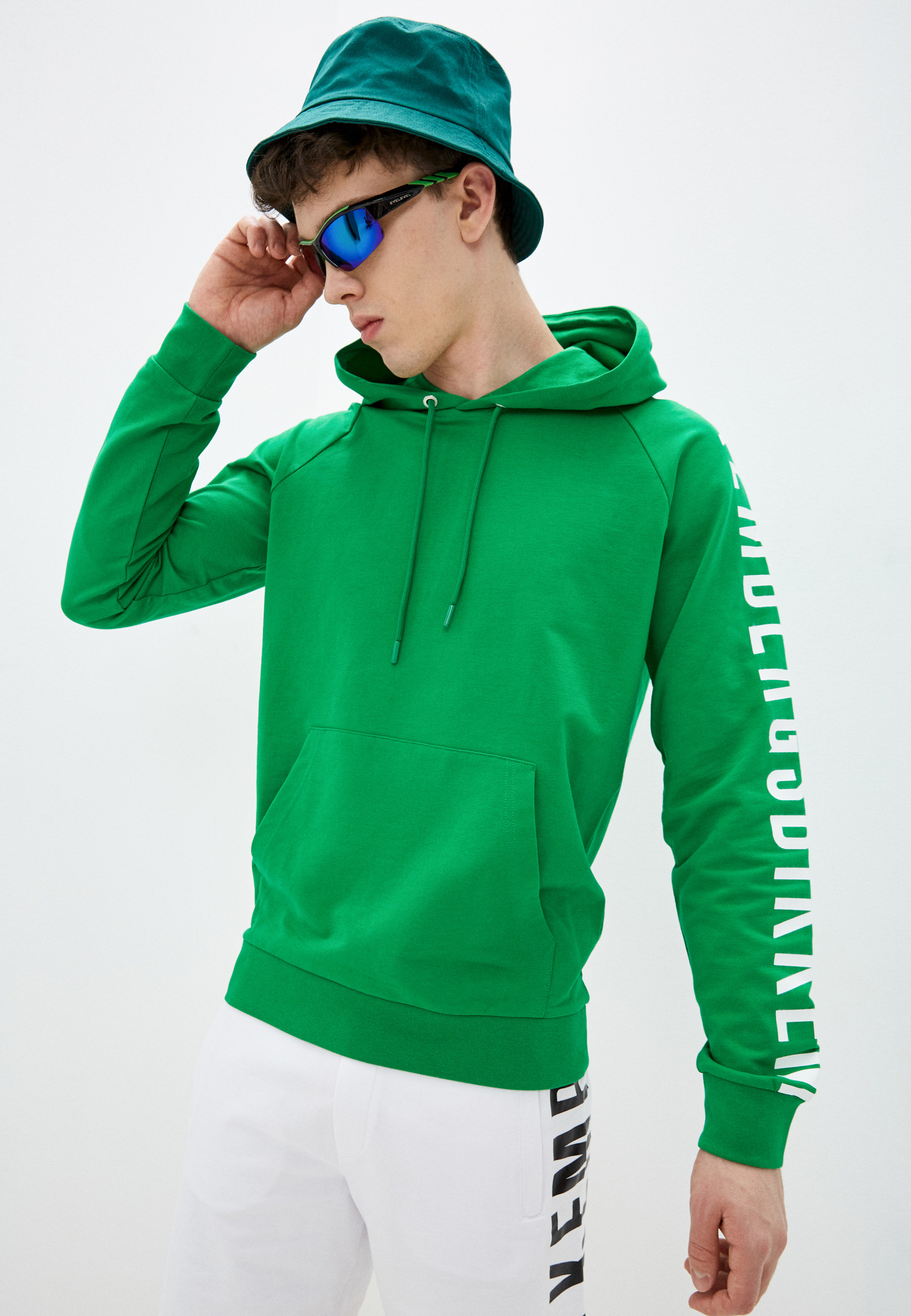 Купить Зеленый Худи Мужской