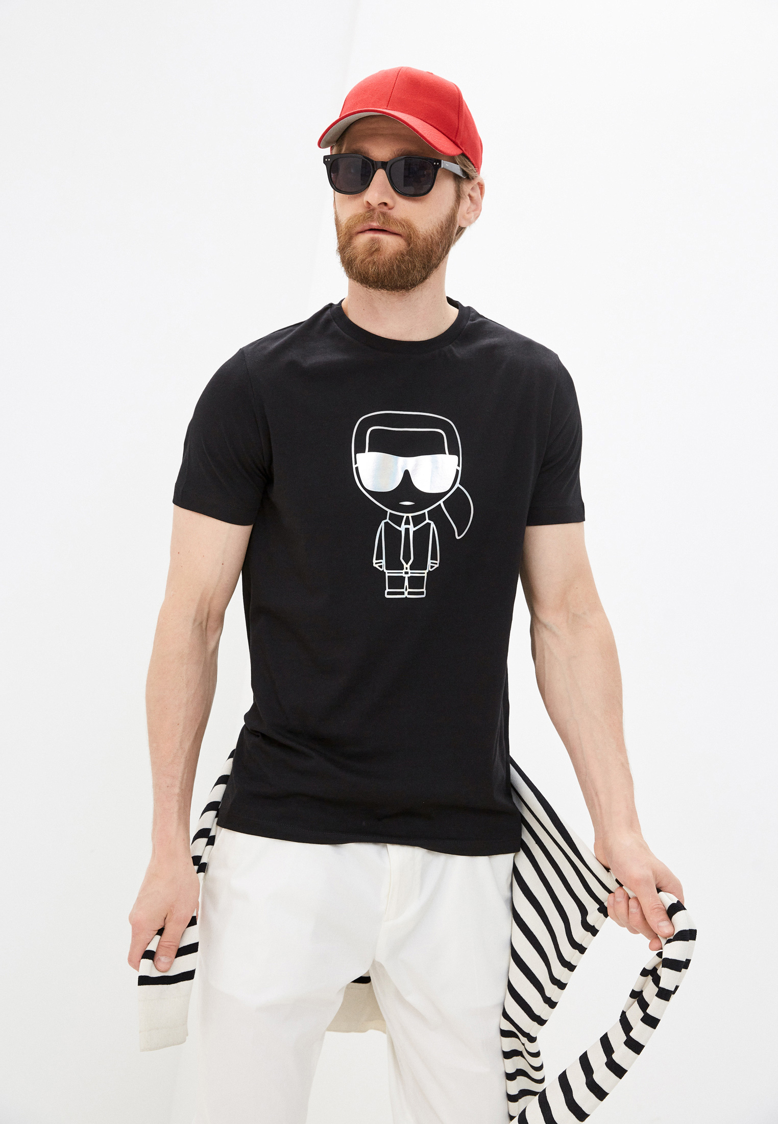 Мужская футболка Karl Lagerfeld (Карл Лагерфельд) 755046 511224: изображение 1