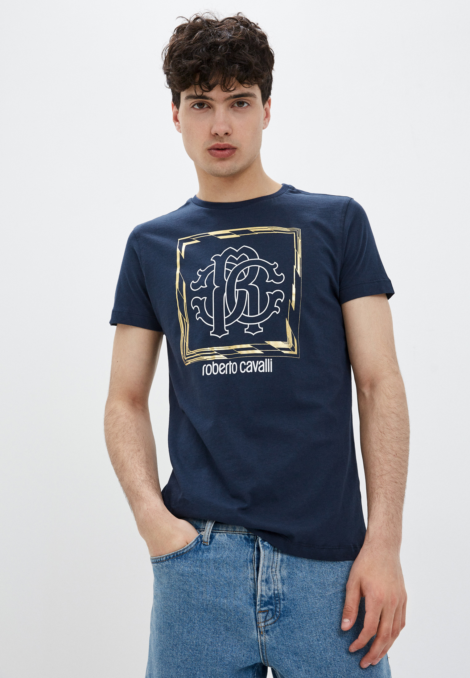 Мужская футболка Roberto Cavalli (Роберто Кавалли) HST63EA270: изображение 1