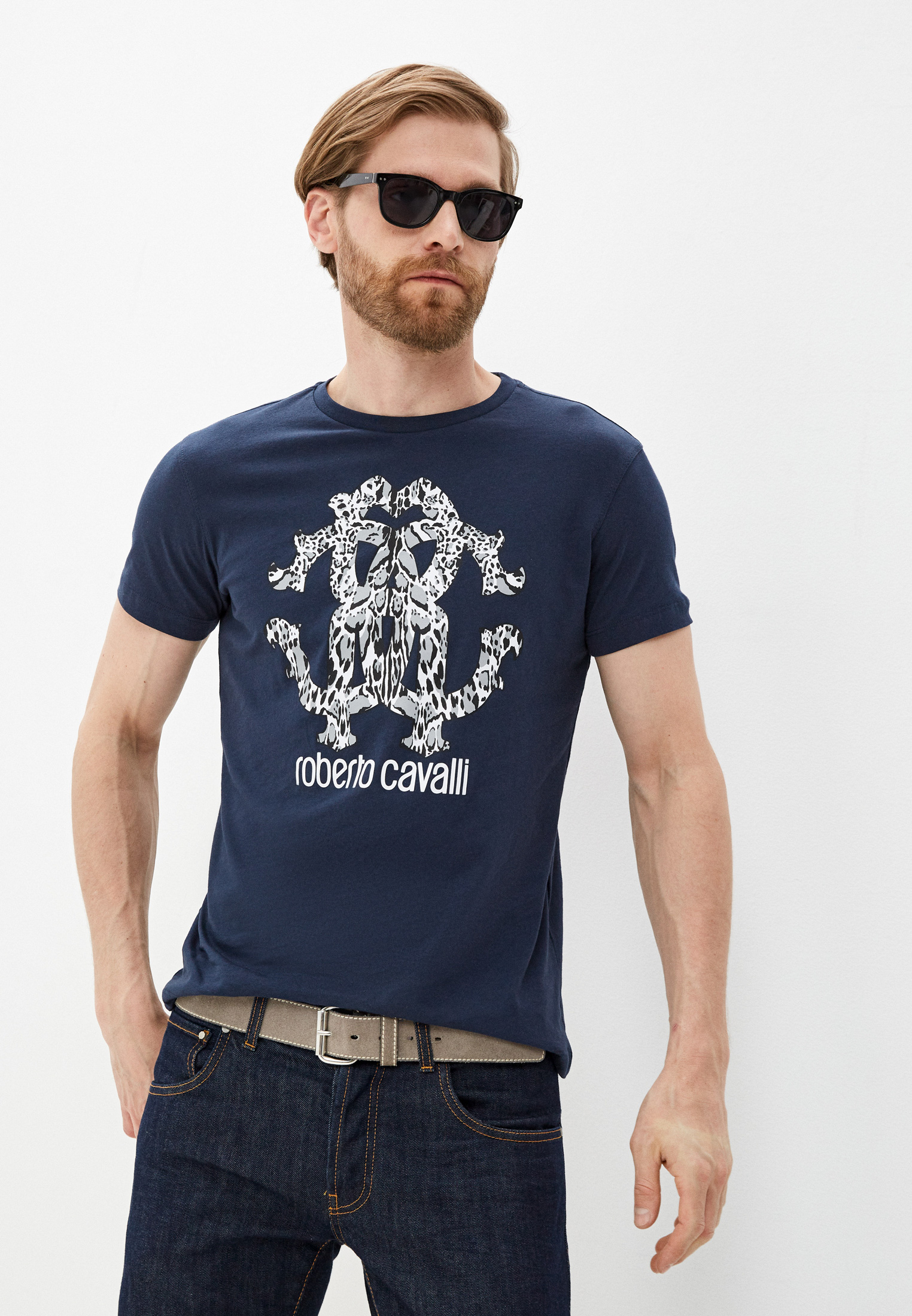 Мужская футболка Roberto Cavalli (Роберто Кавалли) HST66EA270: изображение 2