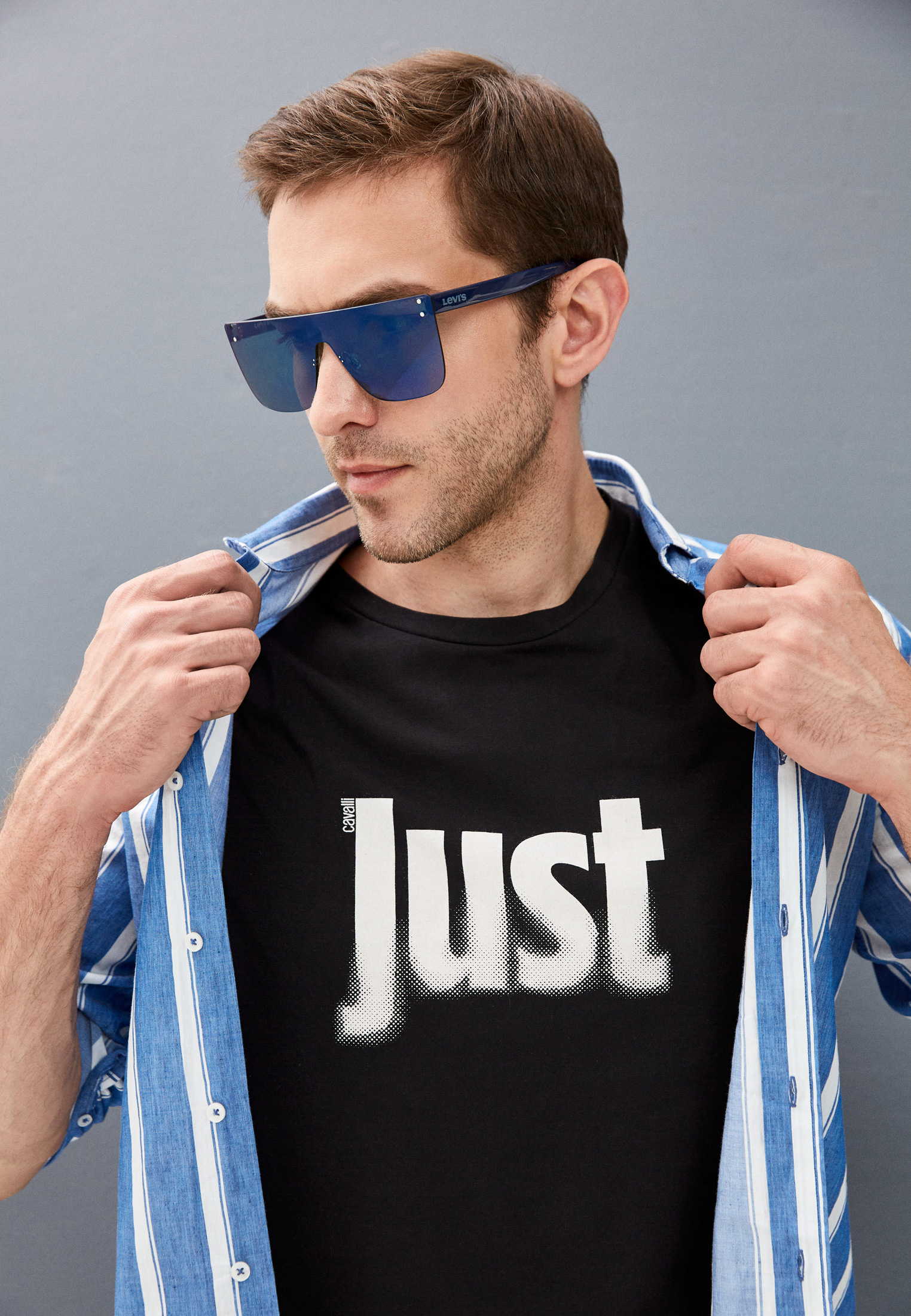 Мужская футболка Just Cavalli (Джаст Кавалли) S03GC0514 N20663: изображение 2