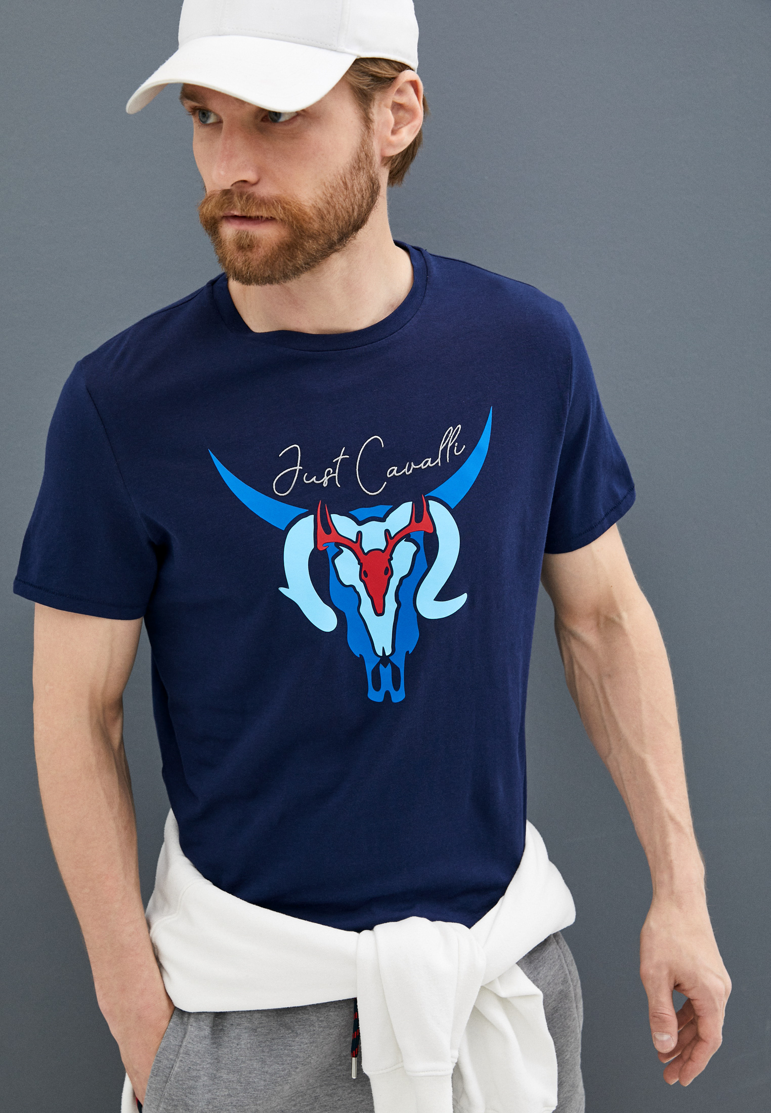 Мужская футболка Just Cavalli (Джаст Кавалли) S03GC0589 N20663: изображение 2