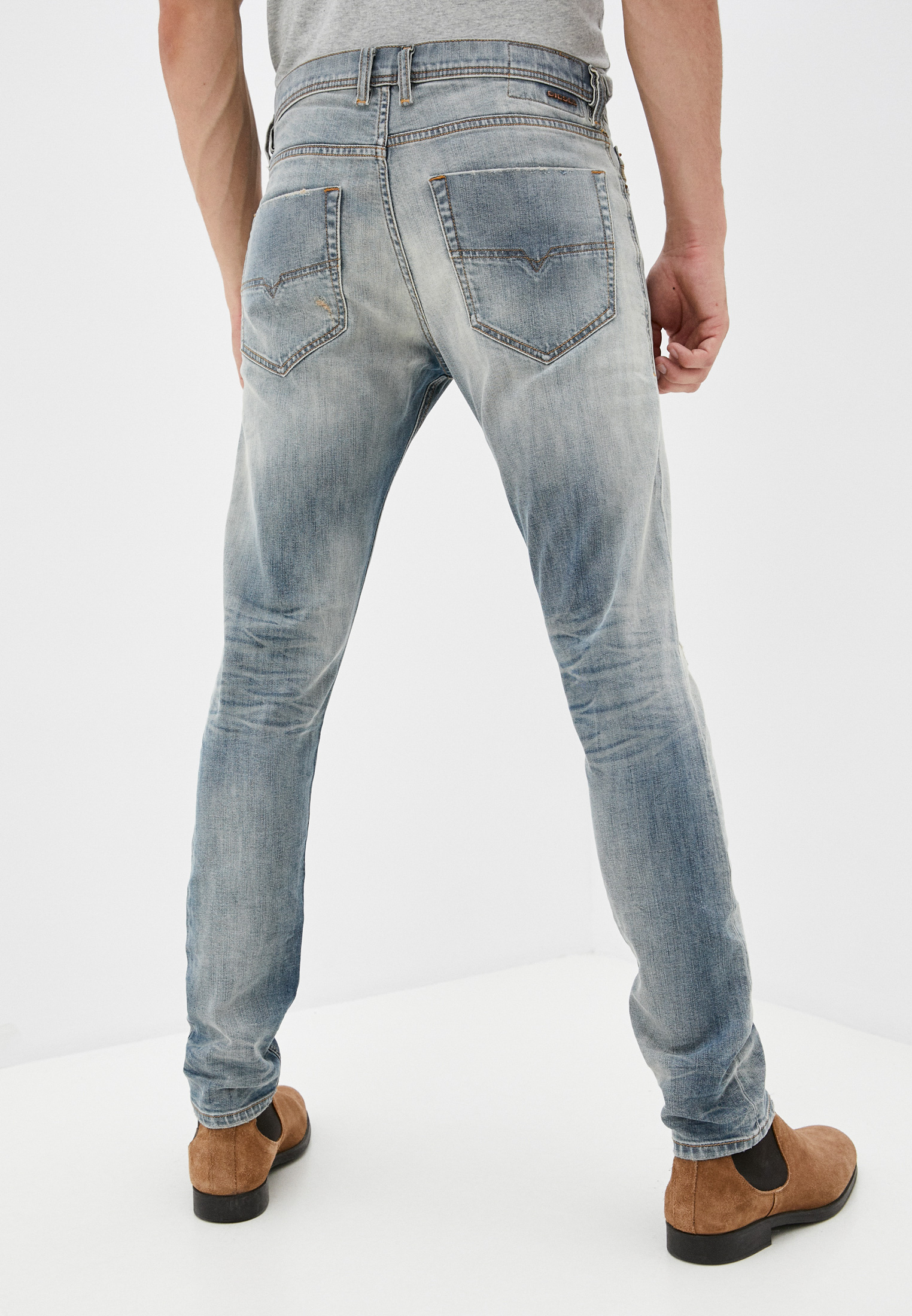 Мужские зауженные джинсы Diesel (Дизель) 00CKRH084UK: изображение 7