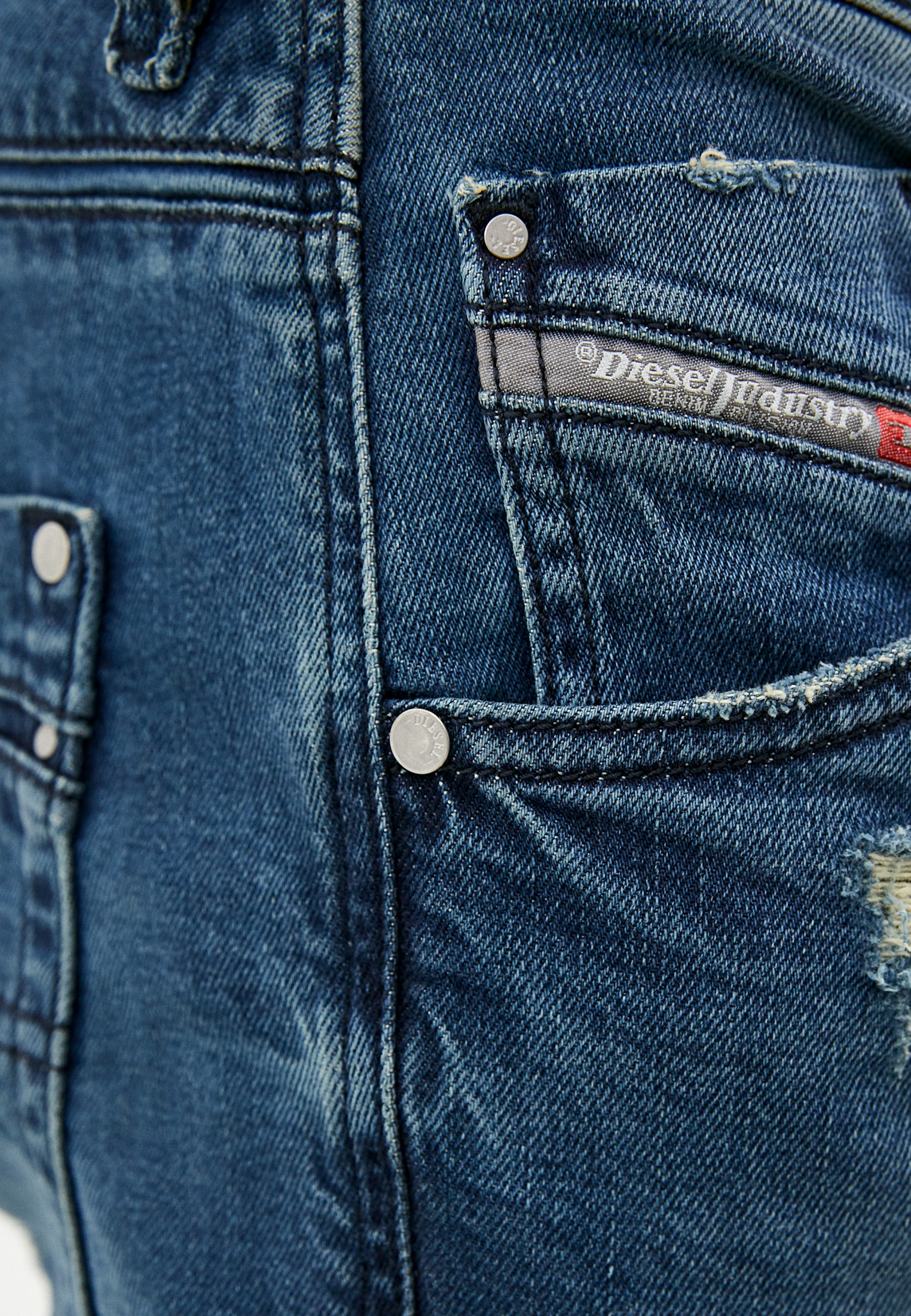 Мужские зауженные джинсы Diesel (Дизель) 00S7VF082AB: изображение 4