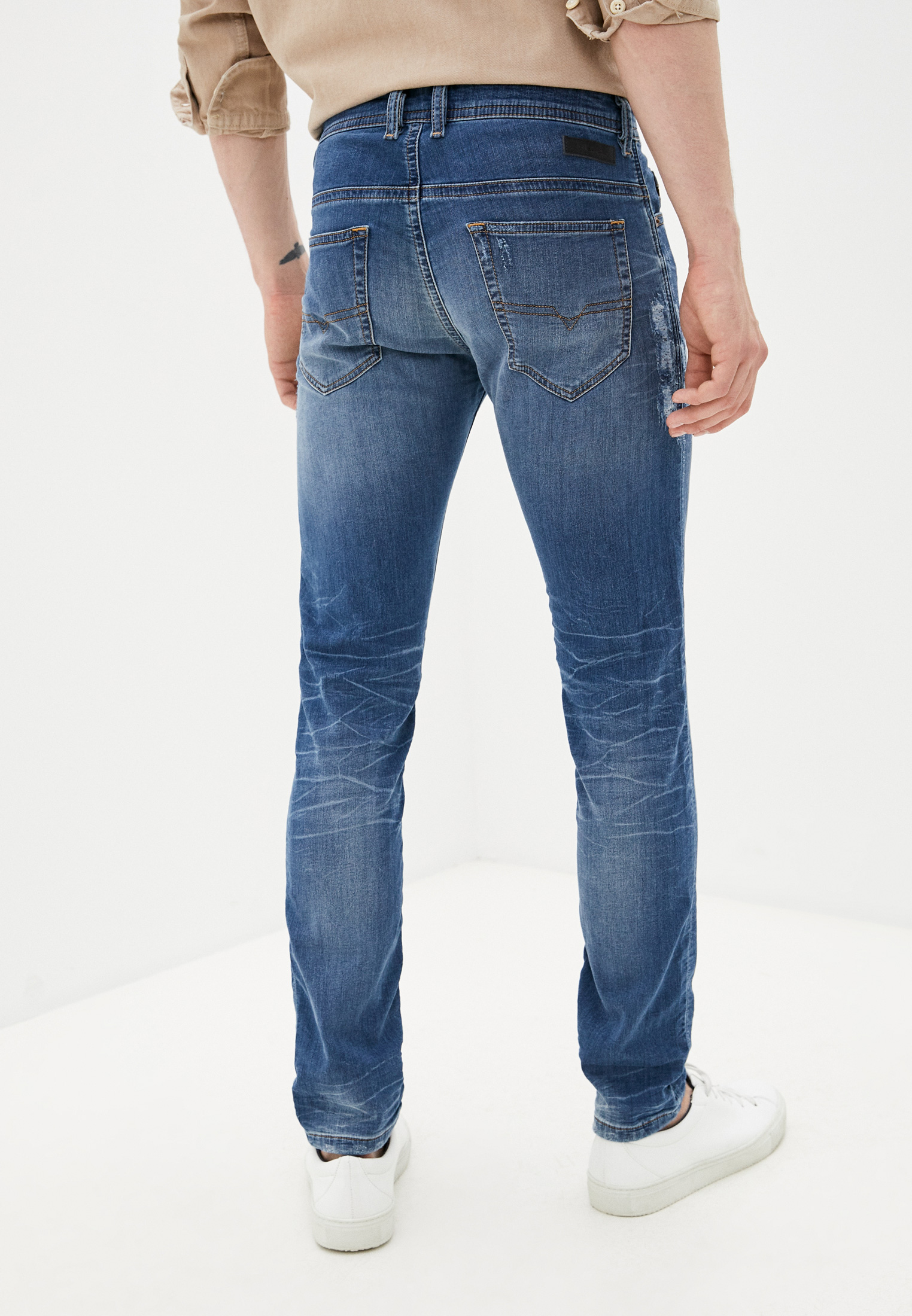 Мужские зауженные джинсы Diesel (Дизель) 00S8MK069BB: изображение 3