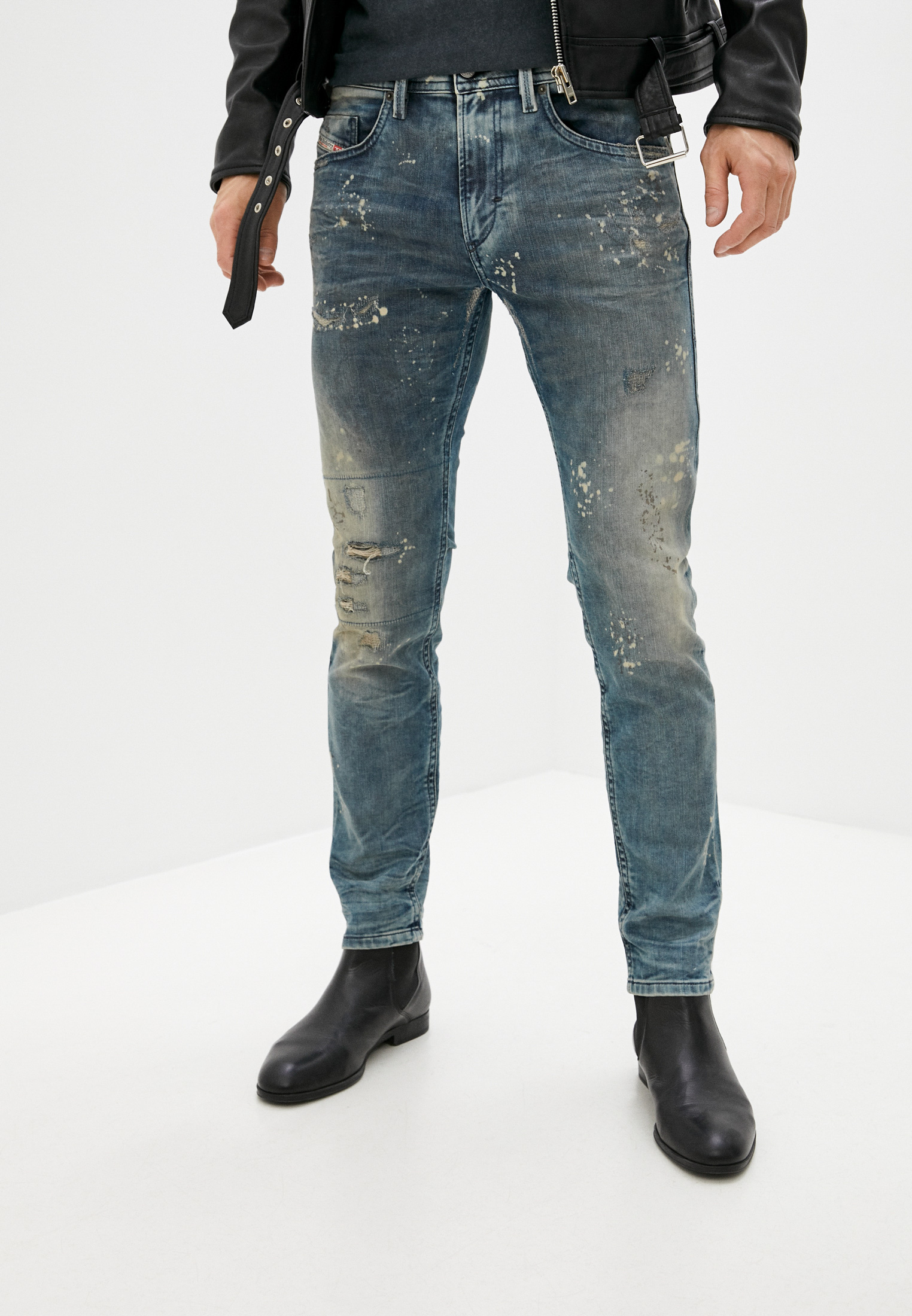 Мужские зауженные джинсы Diesel (Дизель) 00SE3D0870X: изображение 5