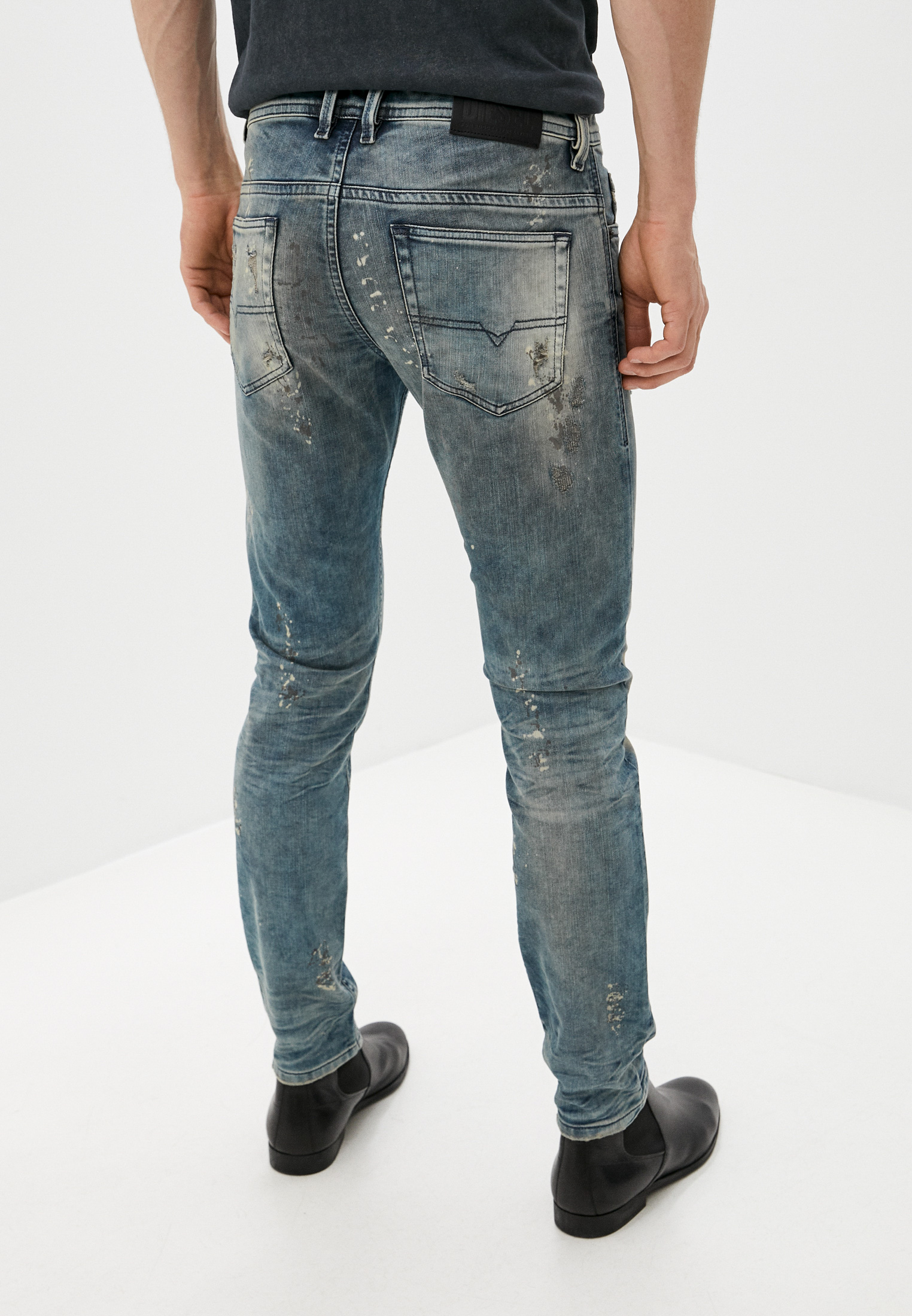 Мужские зауженные джинсы Diesel (Дизель) 00SE3D0870X: изображение 7