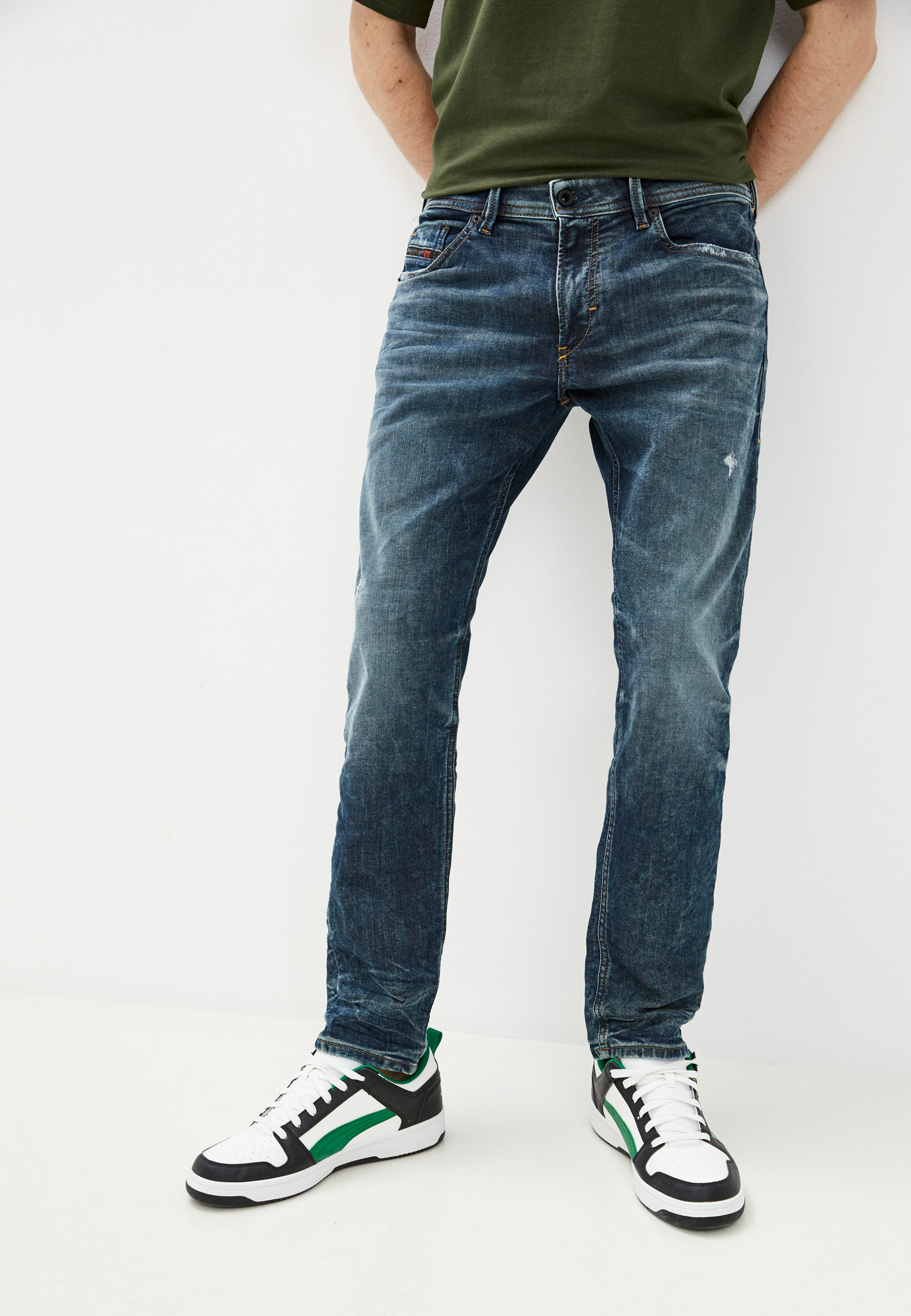 Мужские зауженные джинсы Diesel (Дизель) 00SE3D087AI: изображение 5