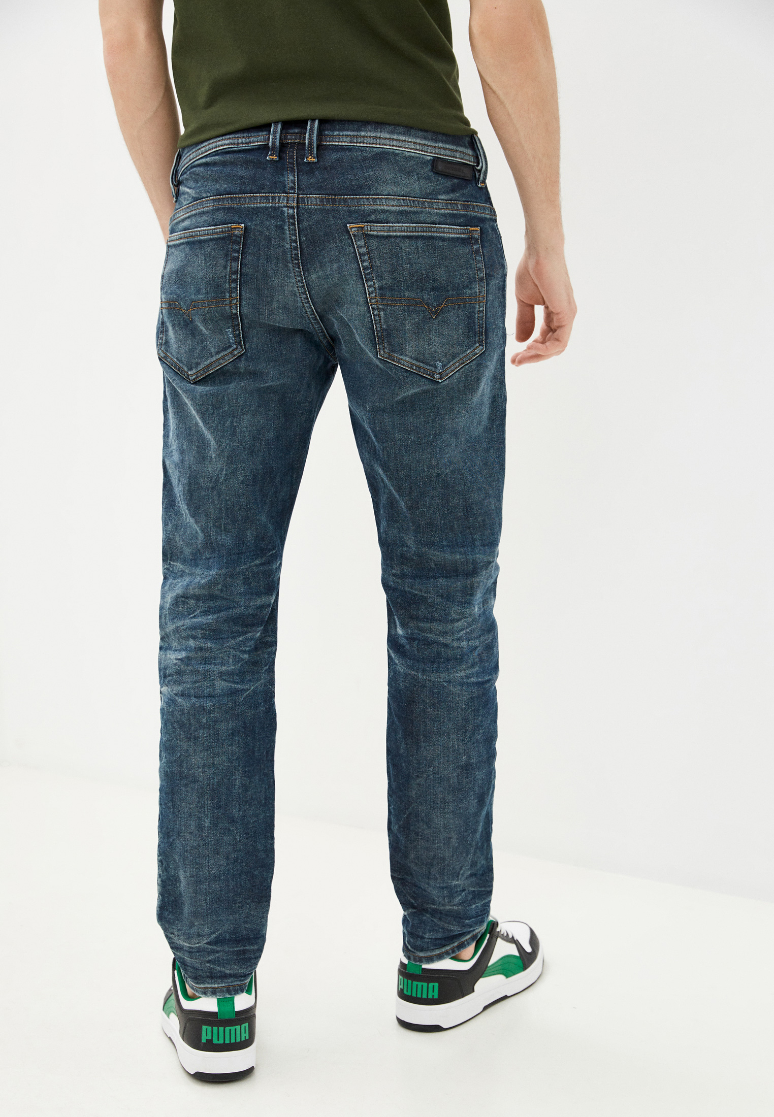 Мужские зауженные джинсы Diesel (Дизель) 00SE3D087AI: изображение 7